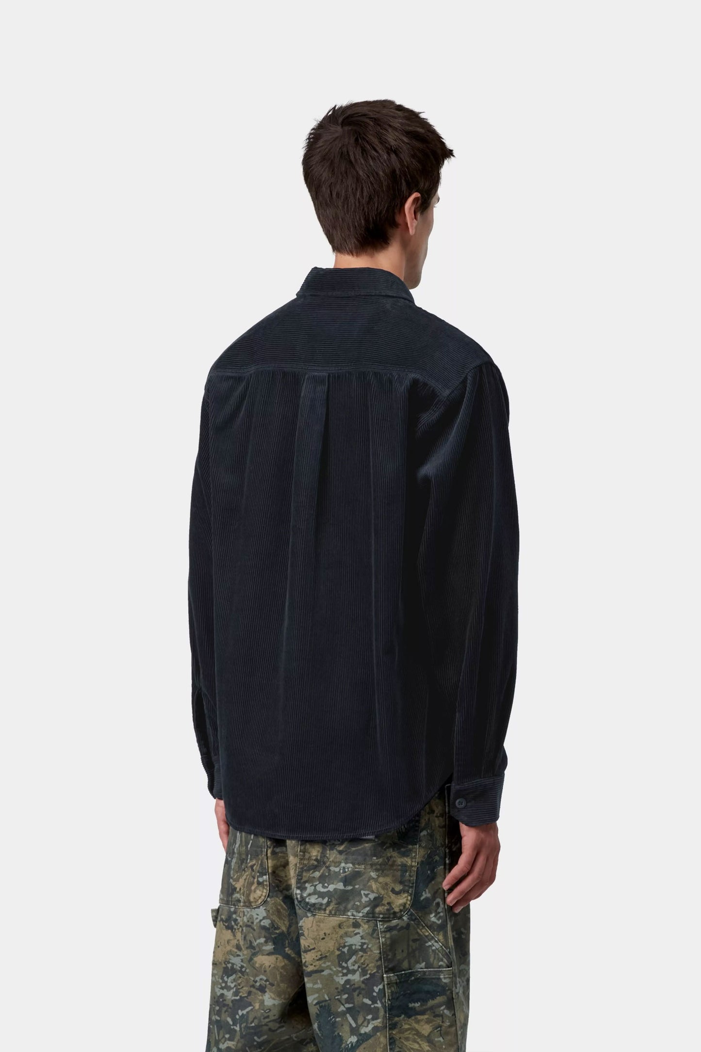 Pukas Surf Shop Carhartt WIP corduroy shirt in deep night