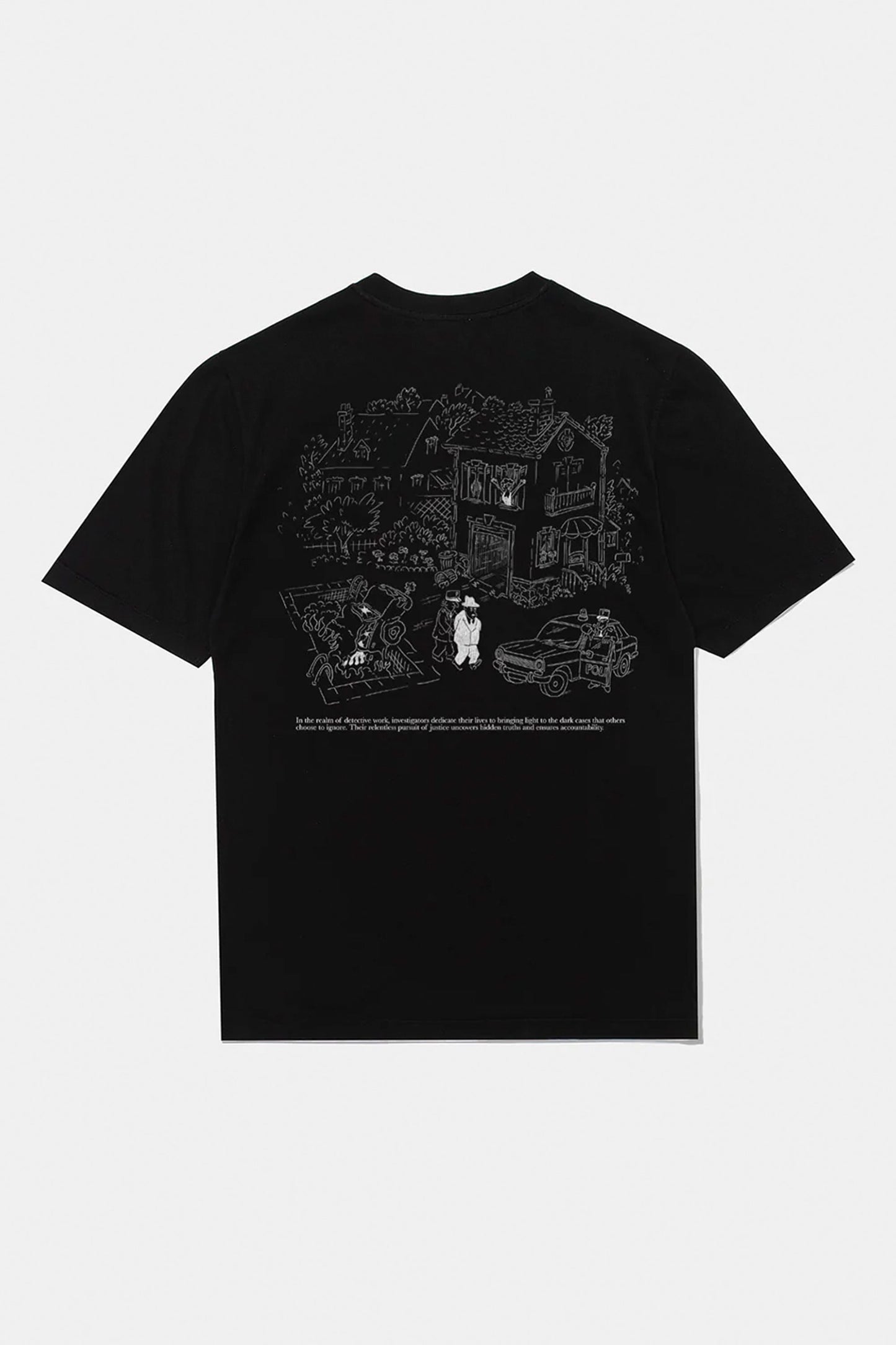 Pukas-Surf-Shop-Man-Shirt-Edmmond-Scene-Del-Crime-T-Shirt-Plain-Black-2