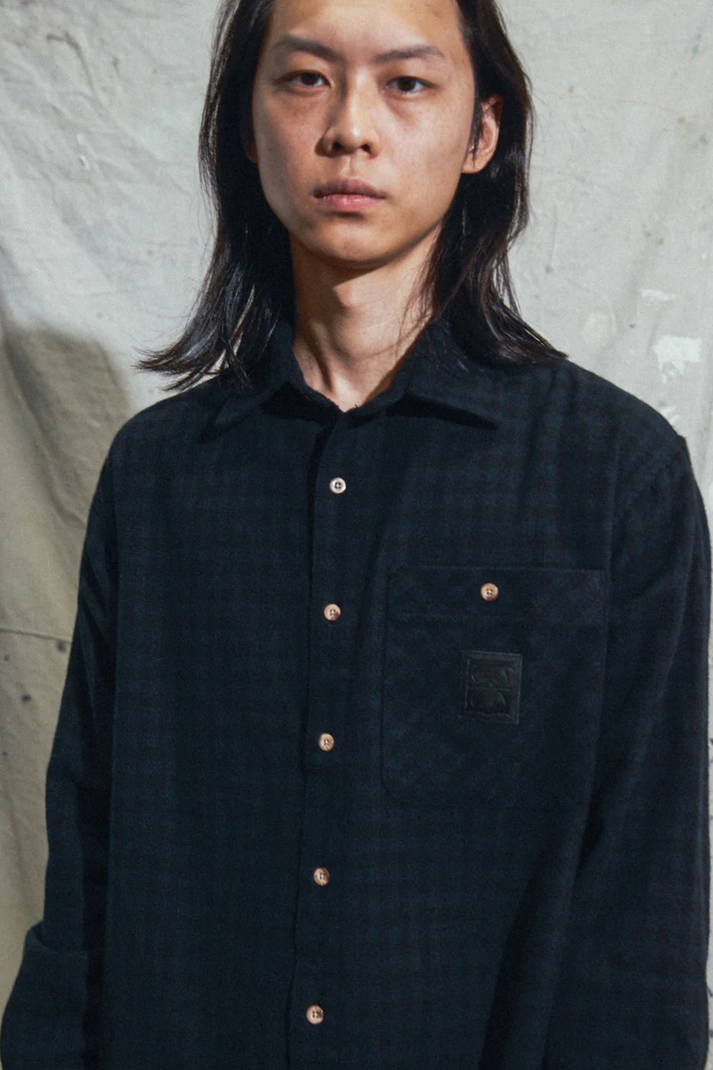 Pukas Surf Shop Man Shirt Former Crux Flannel LS Black