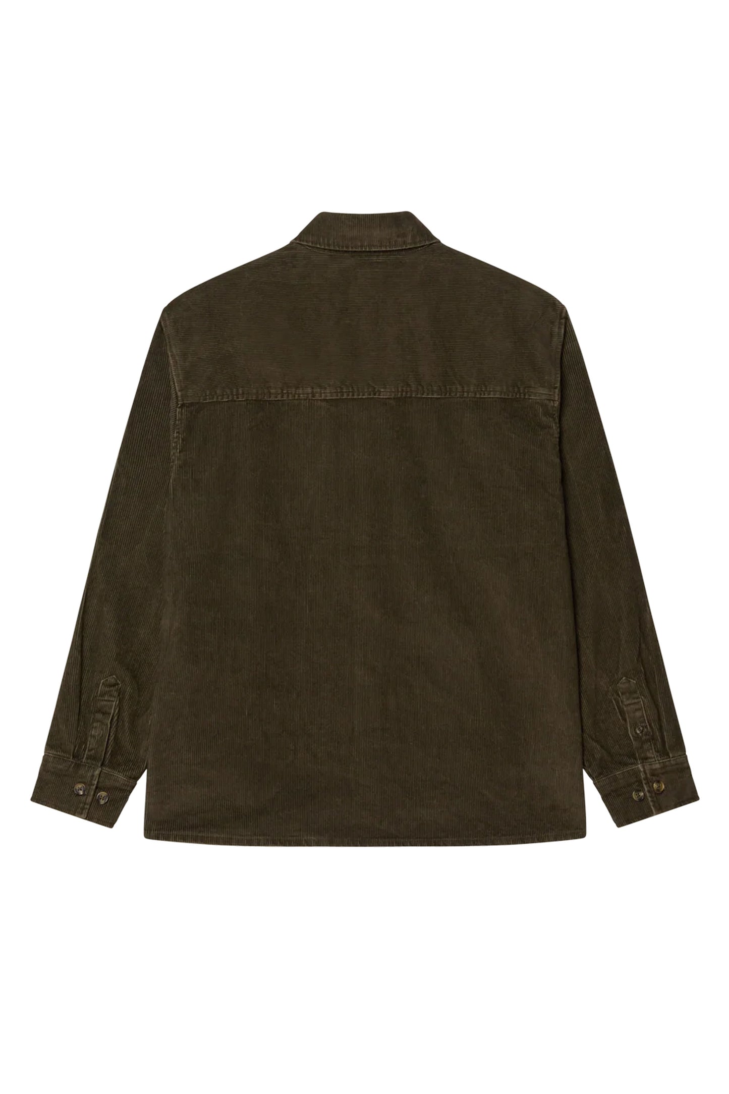Obey corduroy shirt black olive faded wash man Pukas Surf Shop