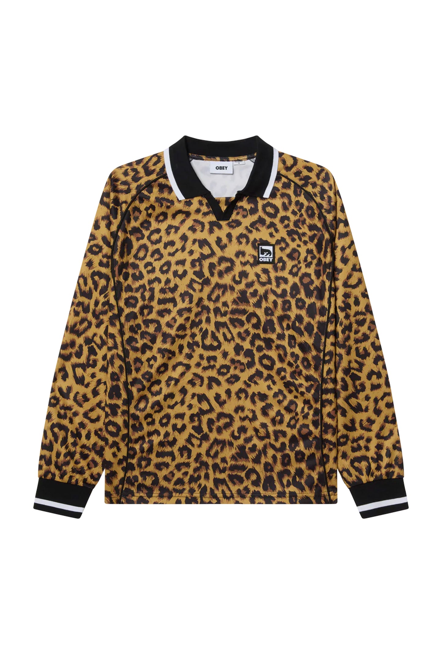 Obey leopard print shirt with a small logo Pukas Surf Shop
