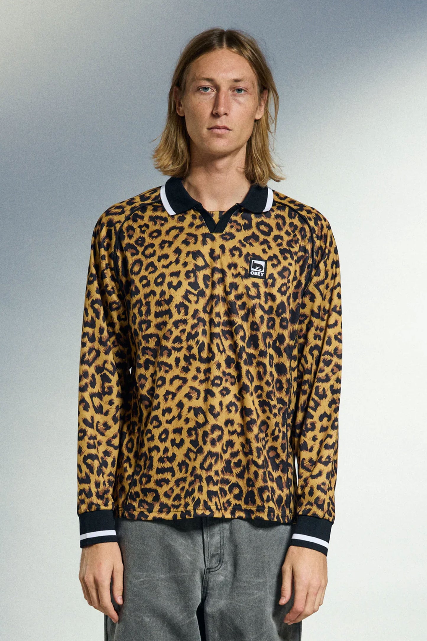 Obey leopard print shirt with a small logo Pukas Surf Shop