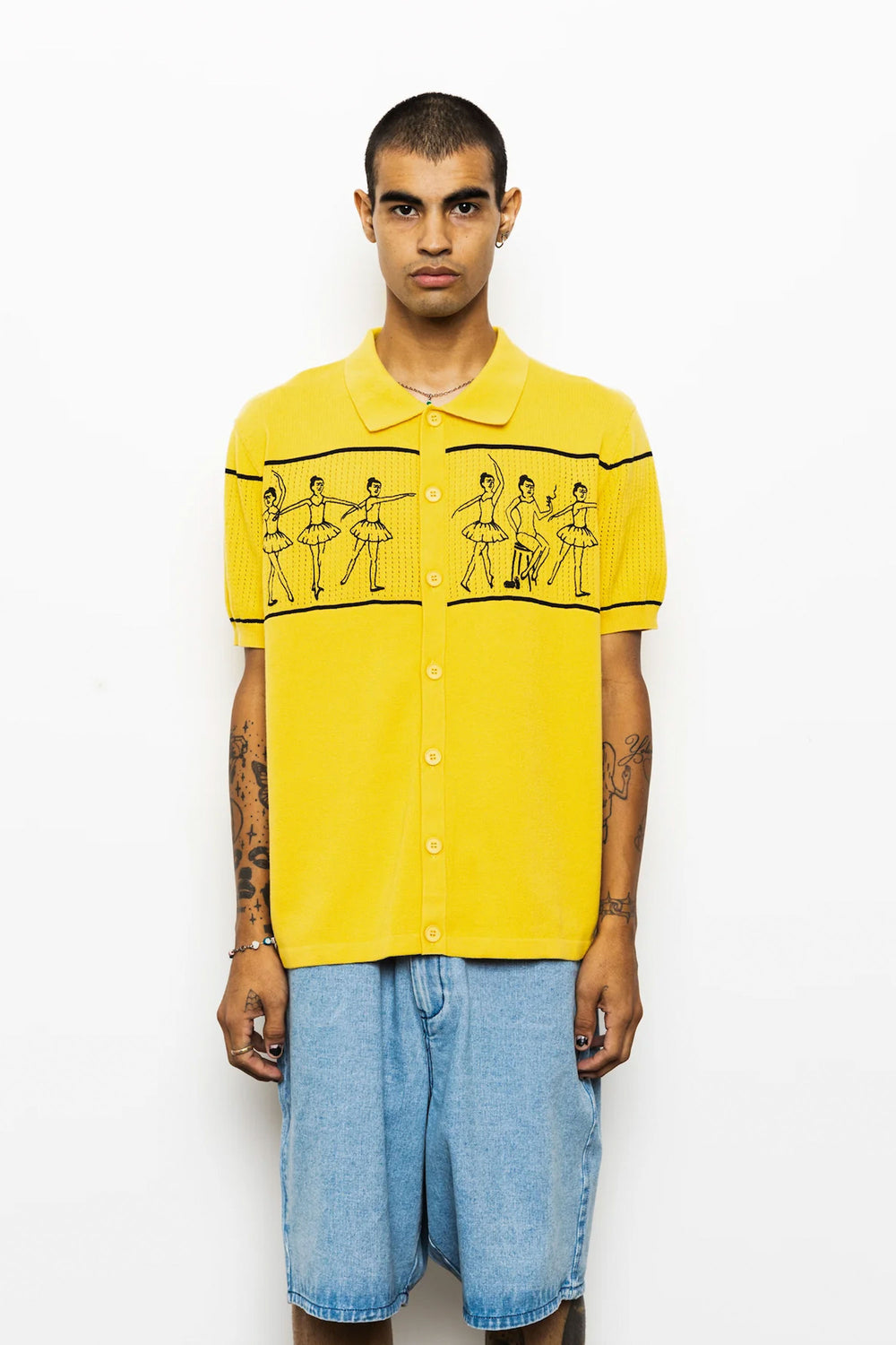 Pukas Surf Shop Man Shirt Pas De Mer Ballet Polo Mustard