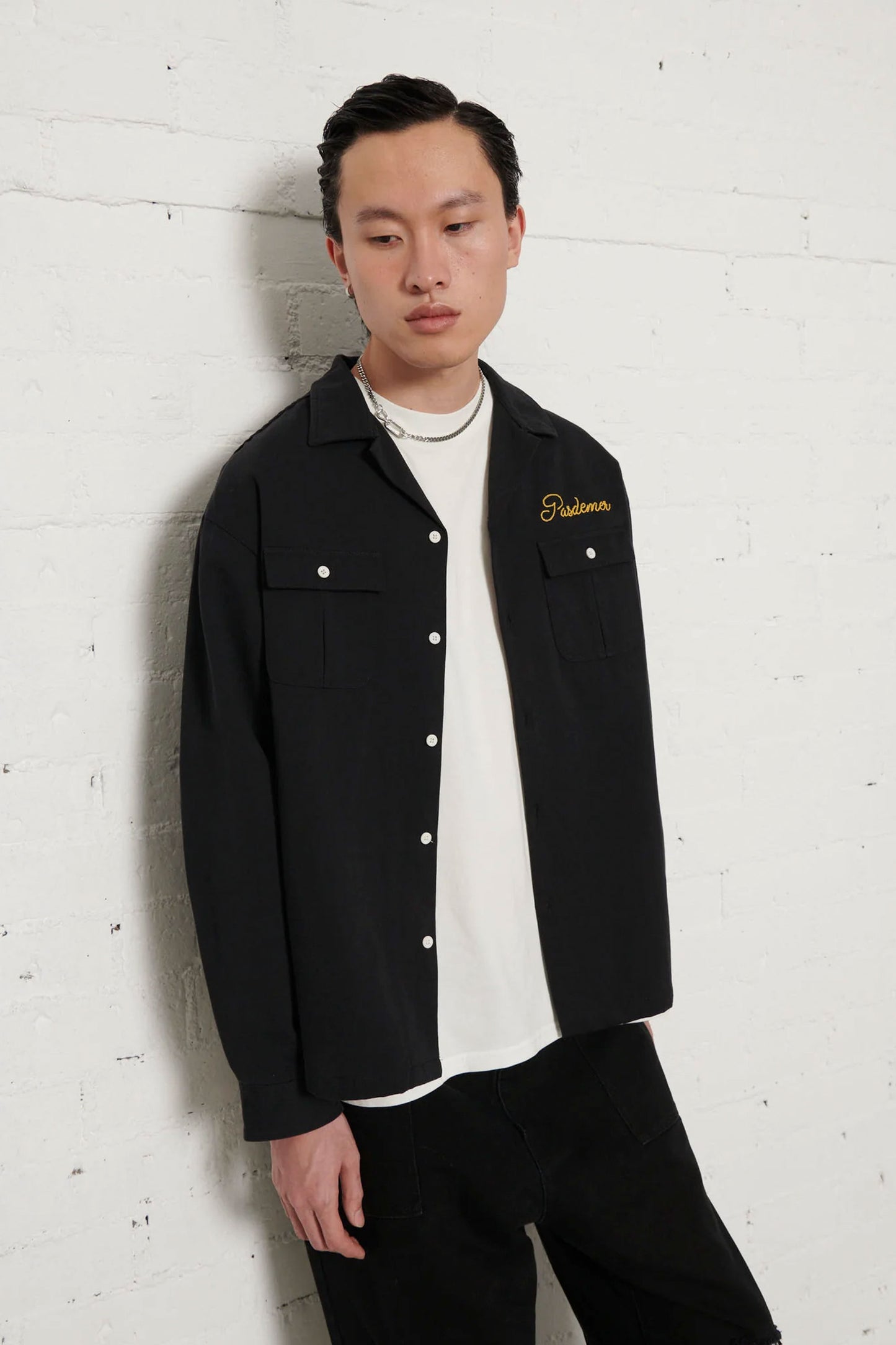 Pukas Surf Shop Man Shirt Pas De Mer Bowling Black