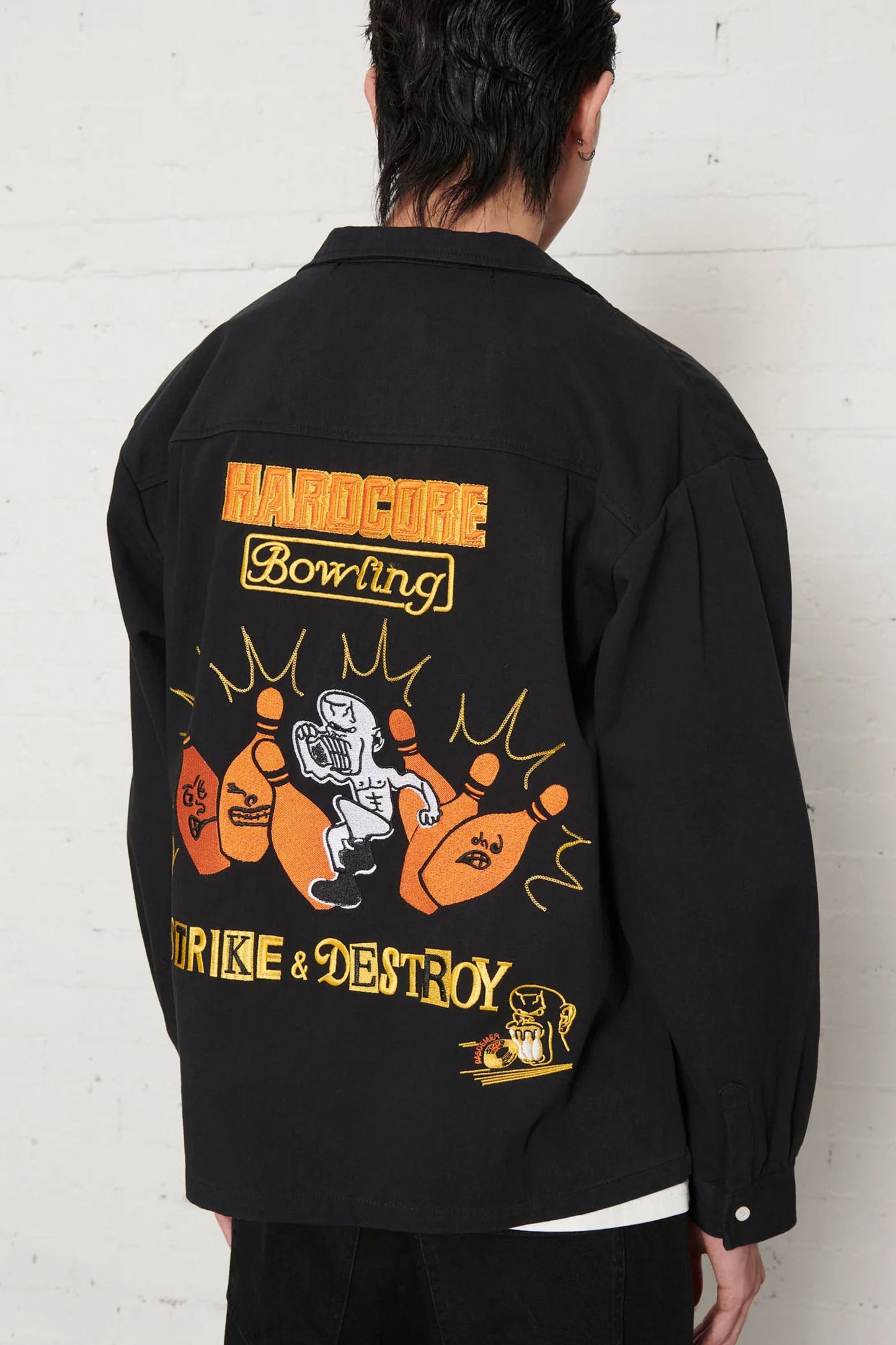 Pukas Surf Shop Man Shirt Pas De Mer Bowling Black