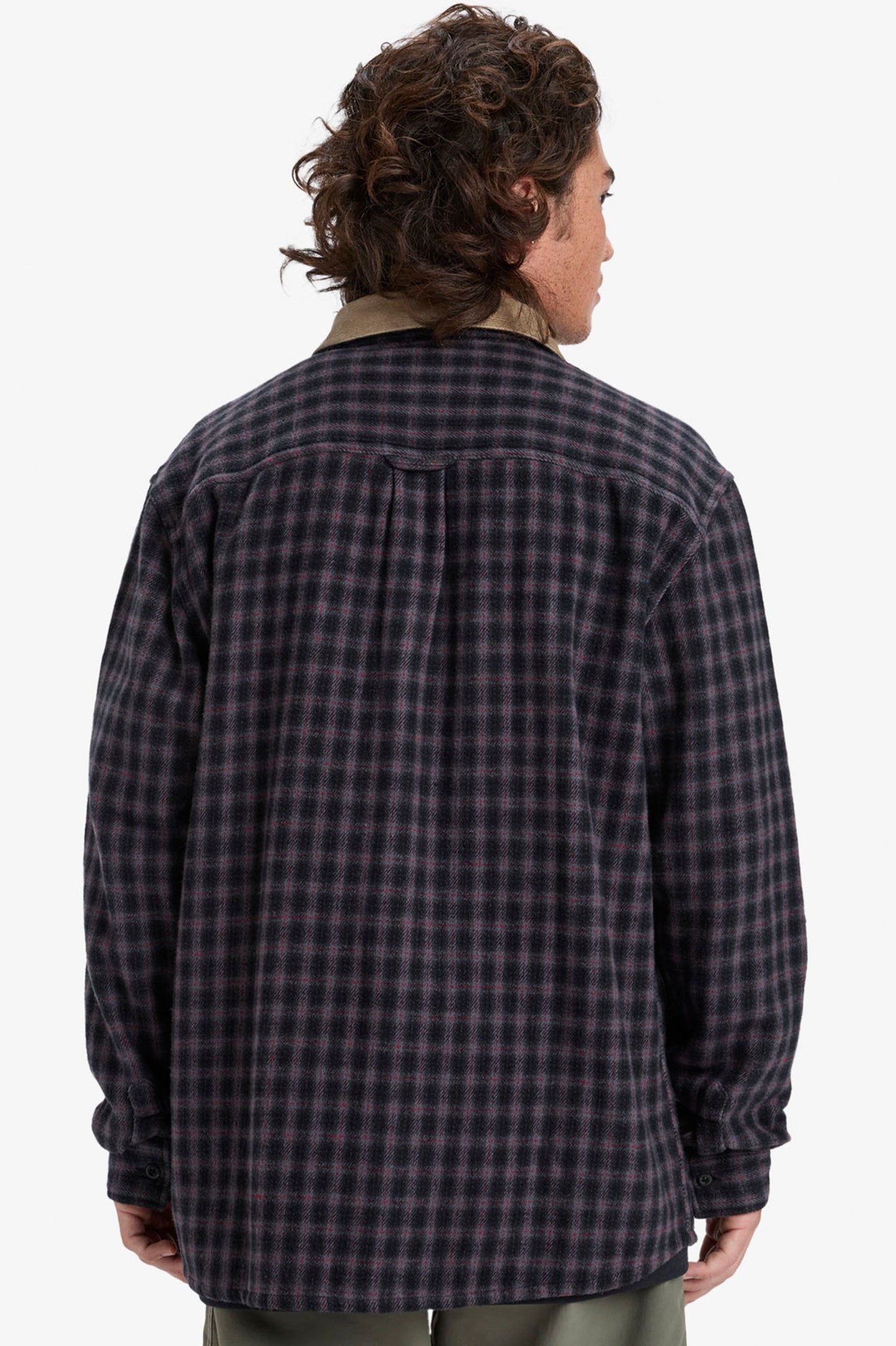 Pukas Surf Shop Quiksilver desert sand check long-sleeve shirt relaxed fit casual style