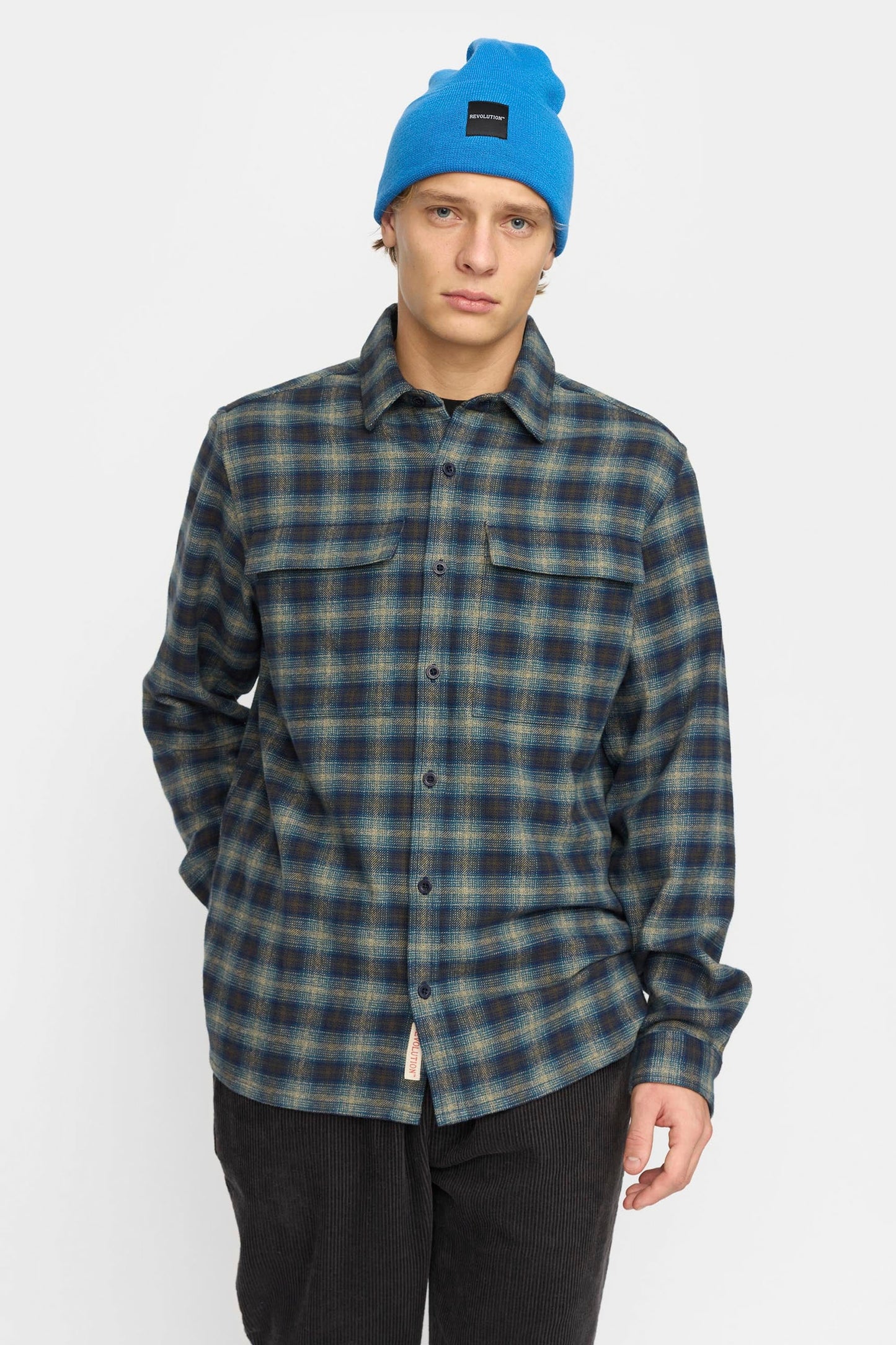 Revolution Pukas Surf Shop Utility Shirt
blue relaxed fit casual style