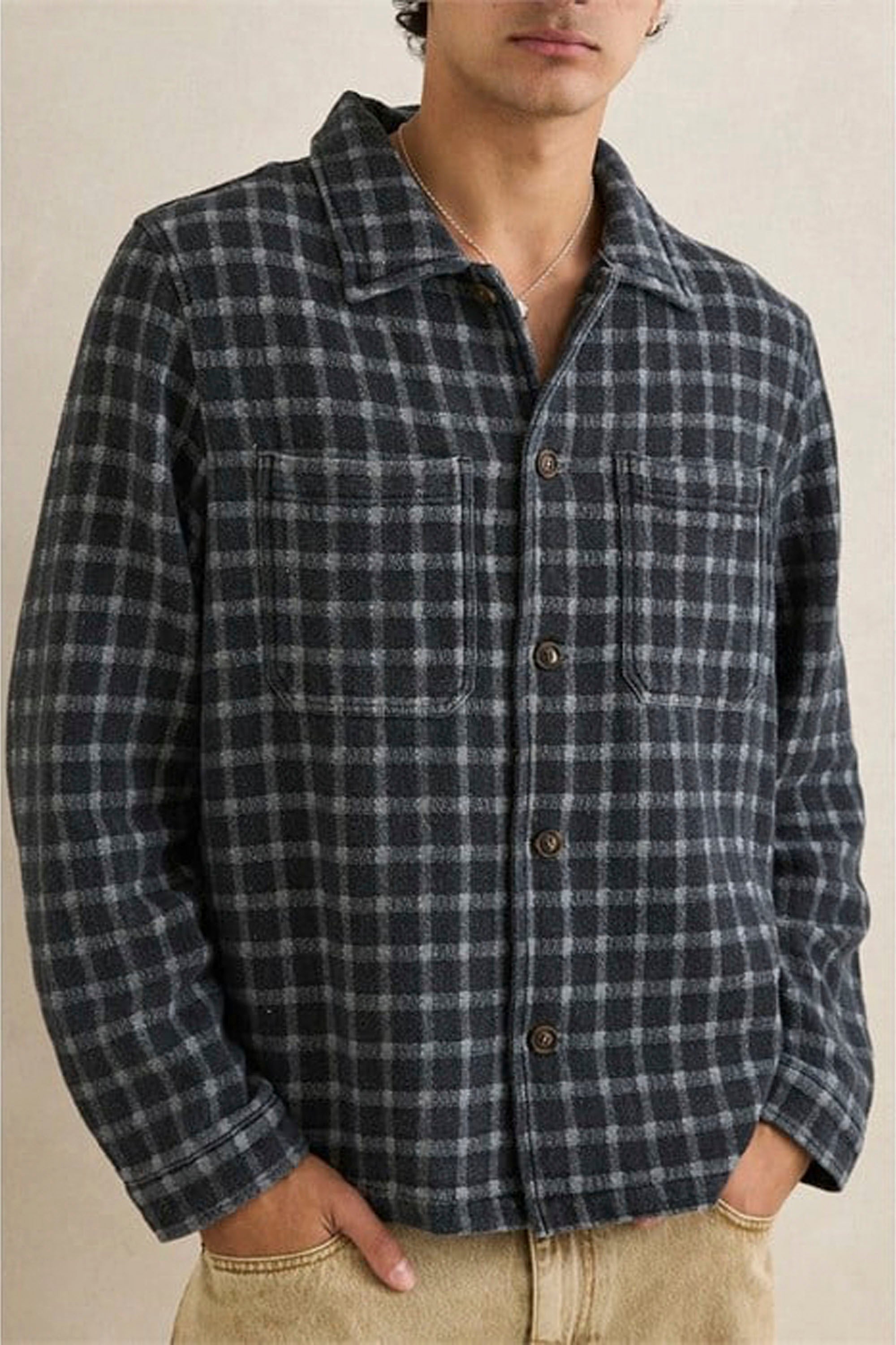 RHYTHM Jacquard Check Longsleeve | Shop at PUKAS SURF SHOP RHYTHM Jacquard Check Longsleeve | Shop at PUKAS SURF SHOP