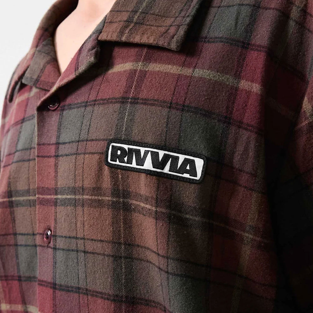 
                      
                        Pukas Surf Shop Man Shirt Rivvia Vv Plaid Ss Shirt Black Brown
                      
                    