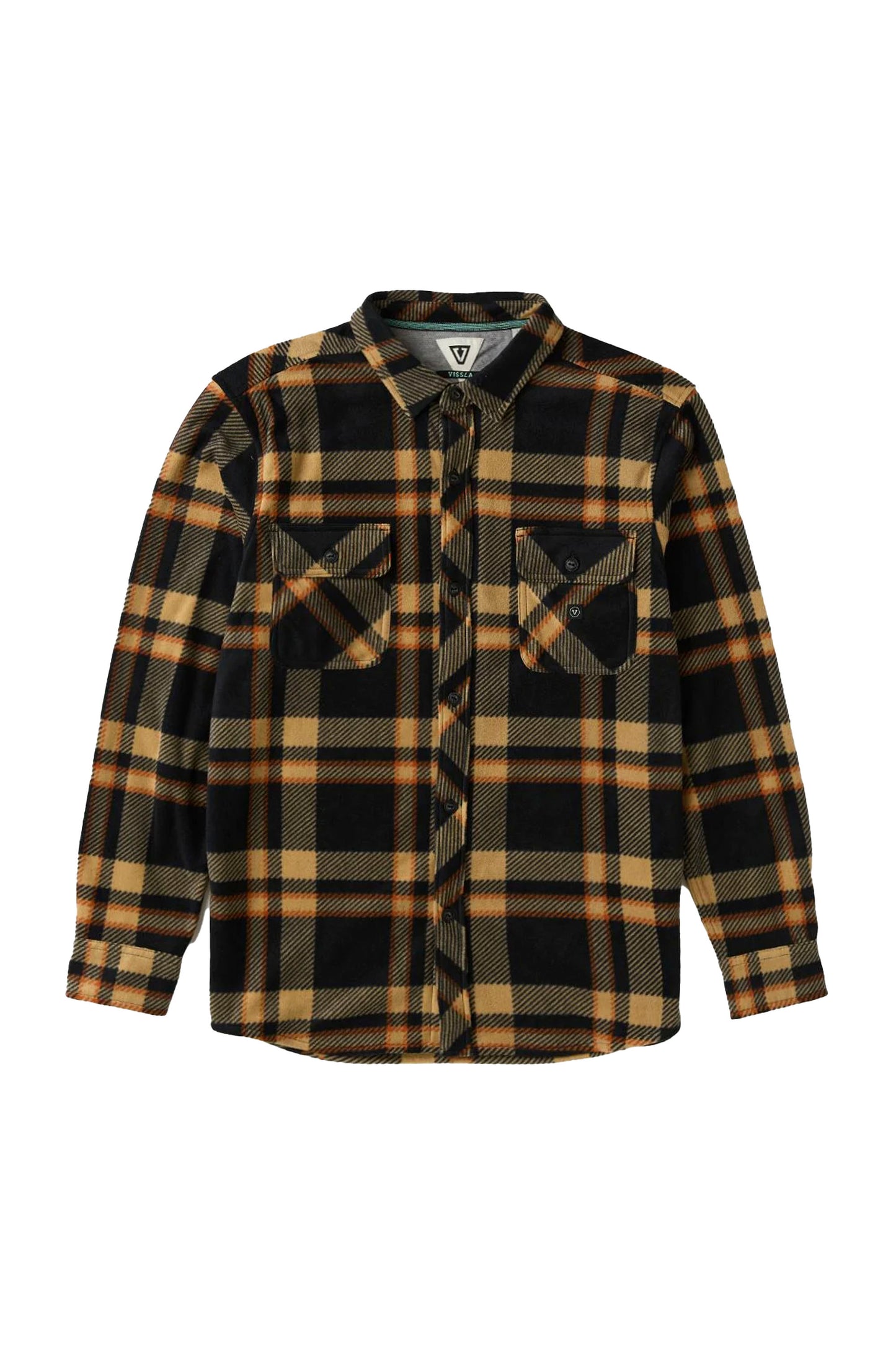 Vissla Pukas Surf Shop Eco-ZY Polar Flannel Black recycled heavyweight shirt
