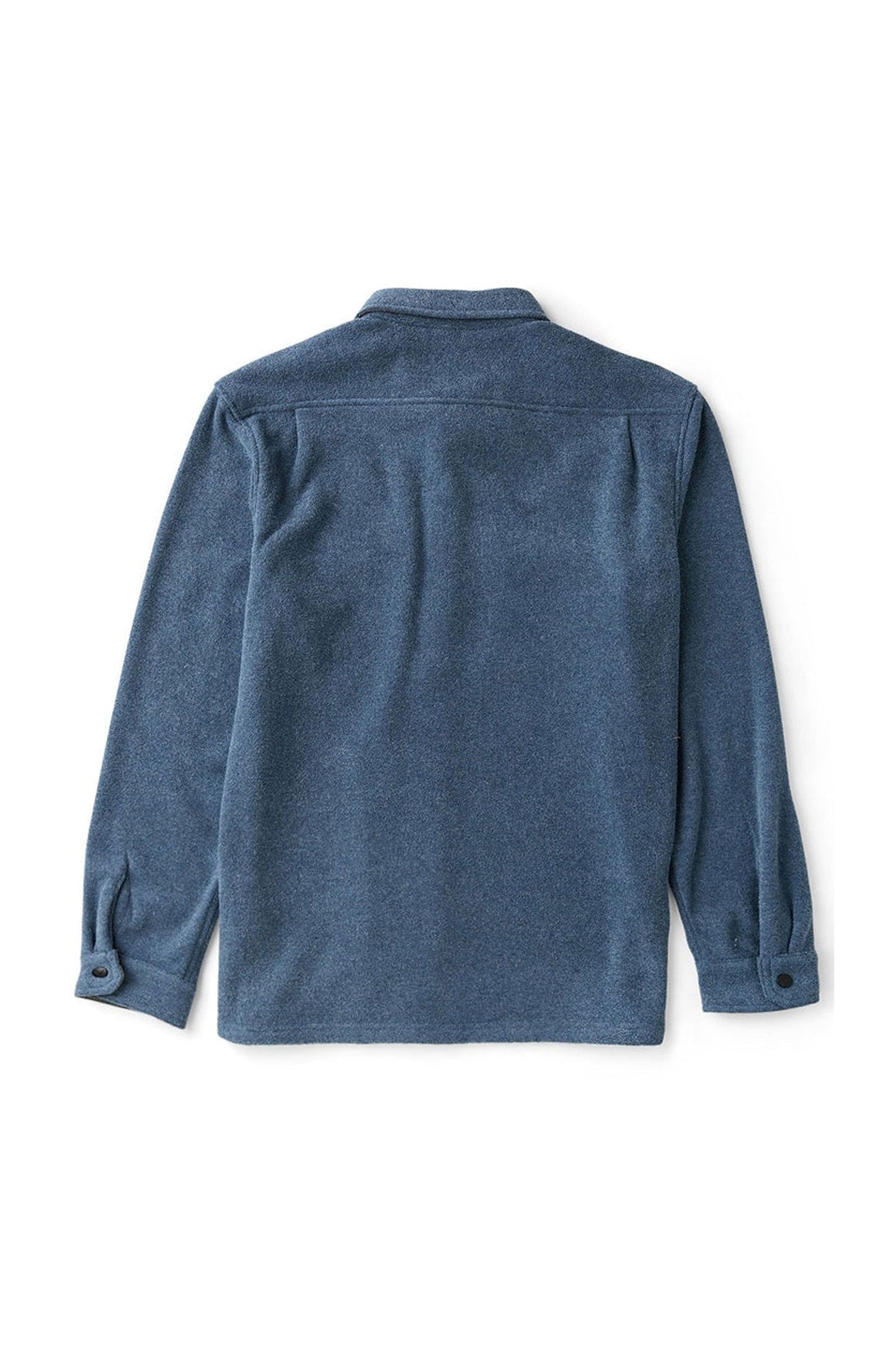 Vissla Pukas Surf Shop Looper Terry Eco LS Shirt Dark Denim relaxed textured shirt
