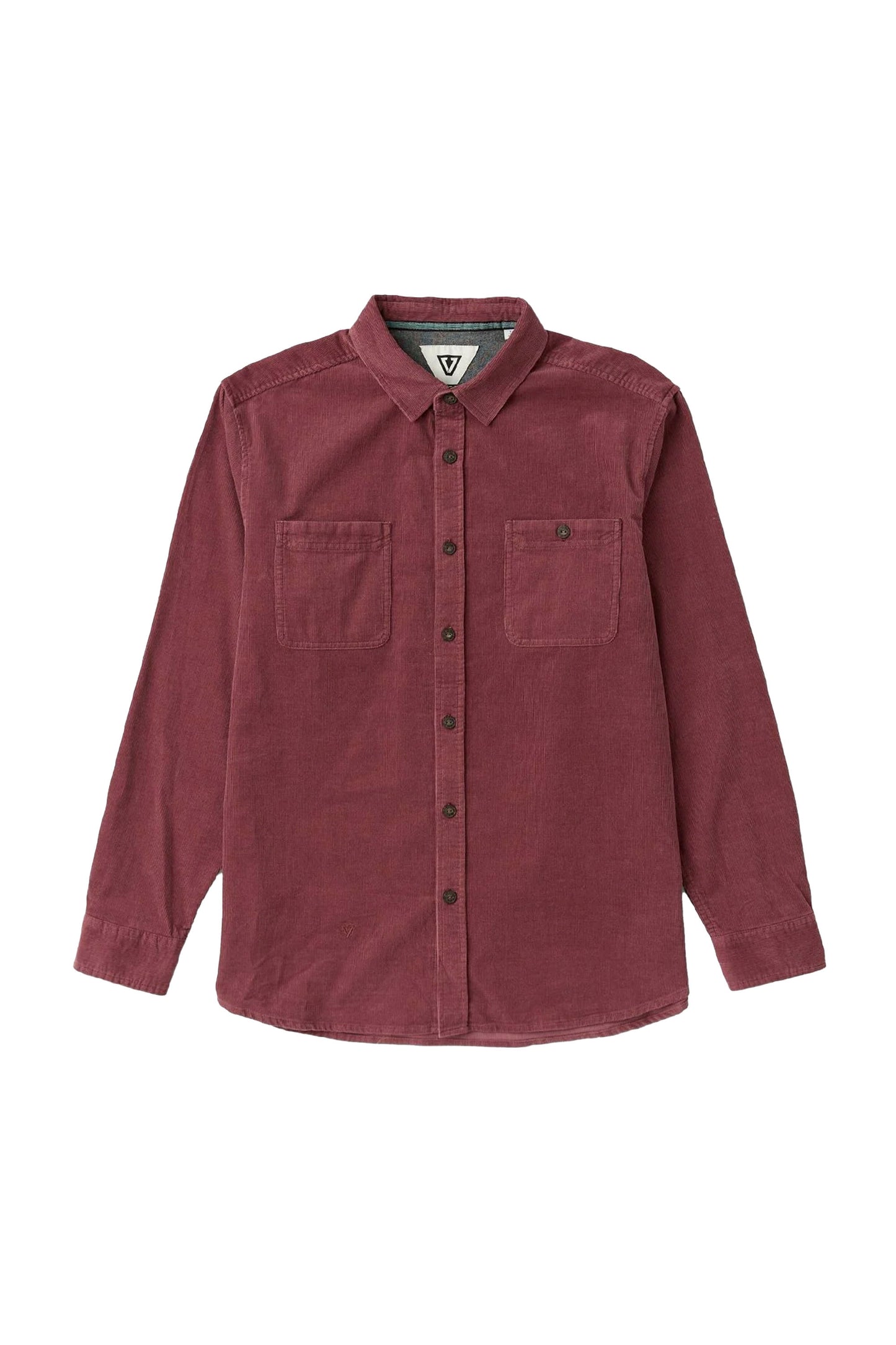 Vissla Pukas Surf Shop Rails Cord LS Shirt Fig corduroy mens relaxed fit
