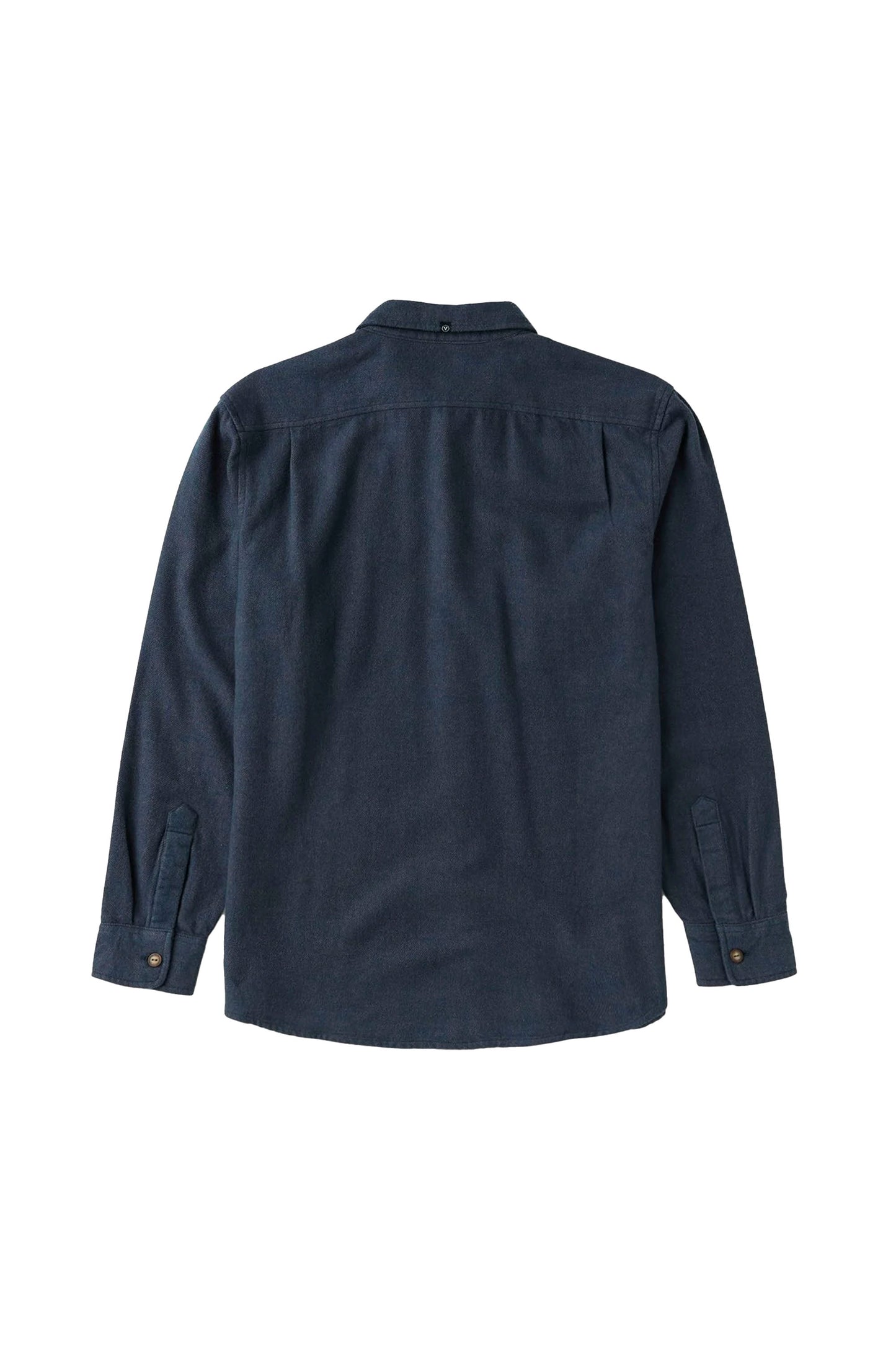 Vissla Pukas Surf Shop Shaper Eco LS Flannel Midnight relaxed men’s shirt chest pockets