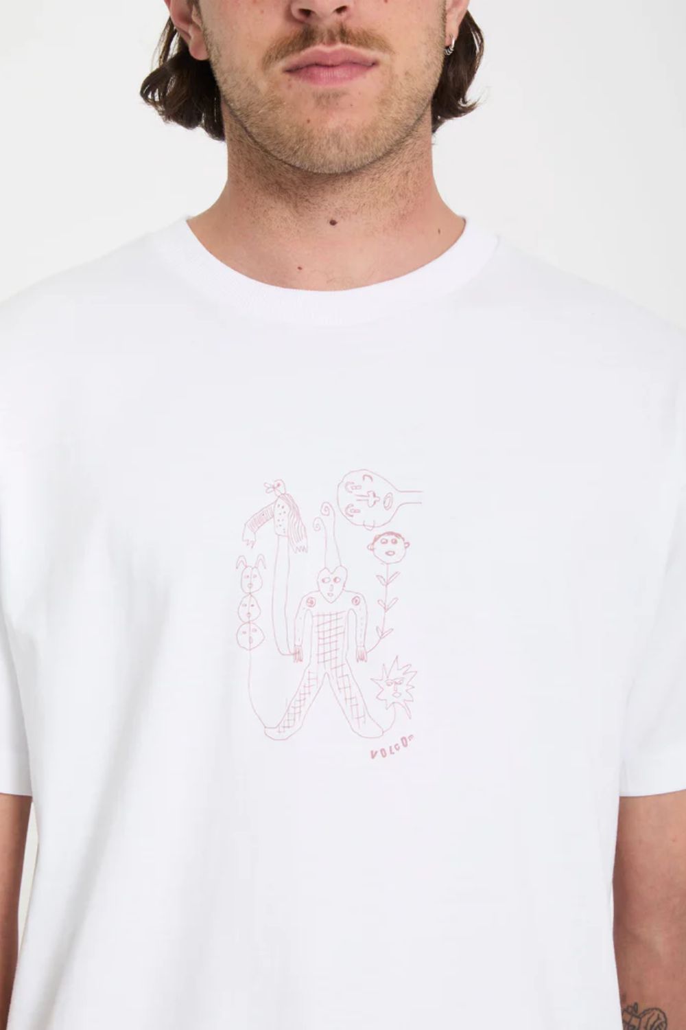 VOLCOM Nowhere T-Shirt white men's graphic tee – relaxed surf lifestyle summer essential
