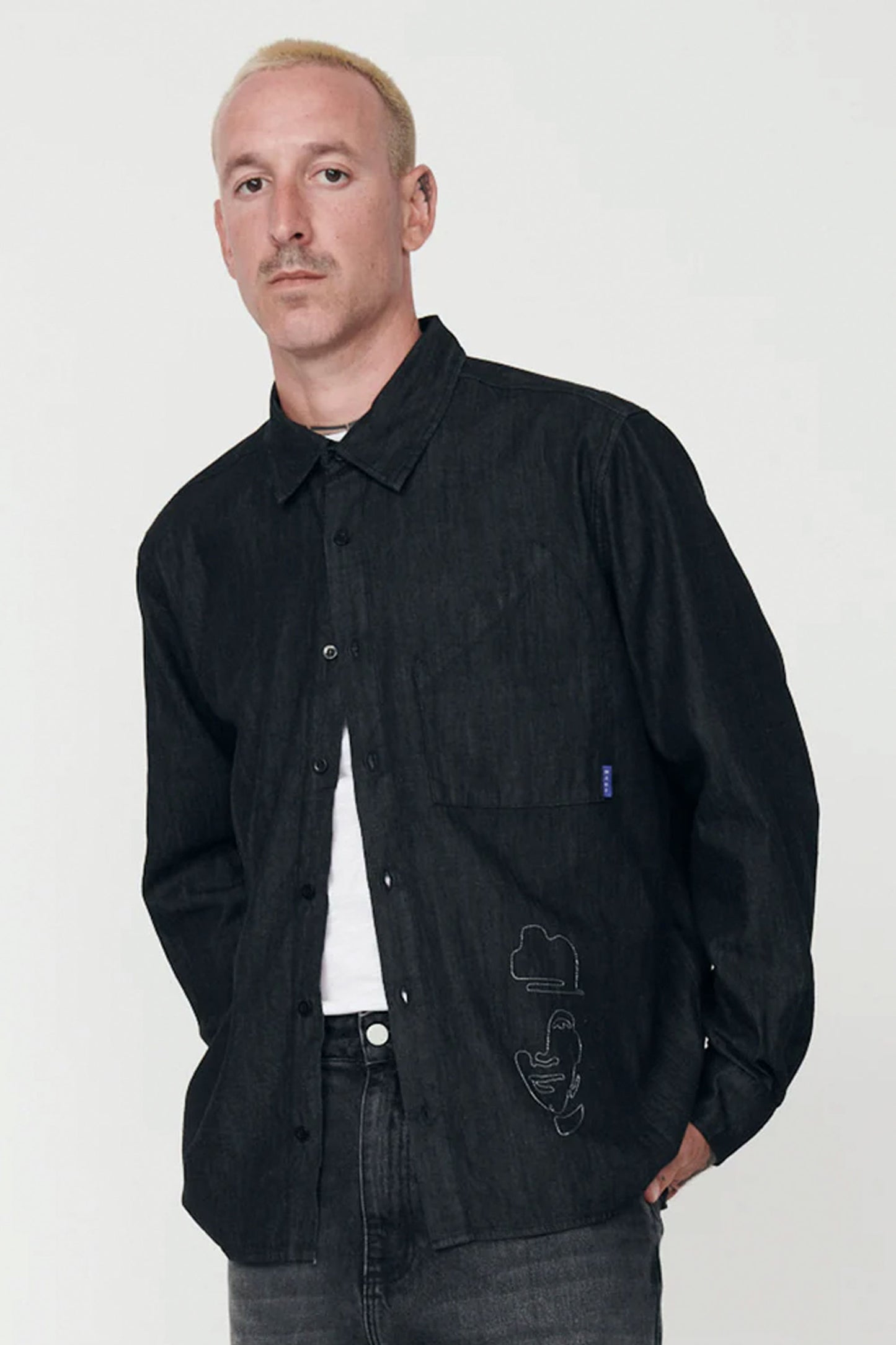 Pukas Surf Shop Man Shirt WANF Work The Details Black