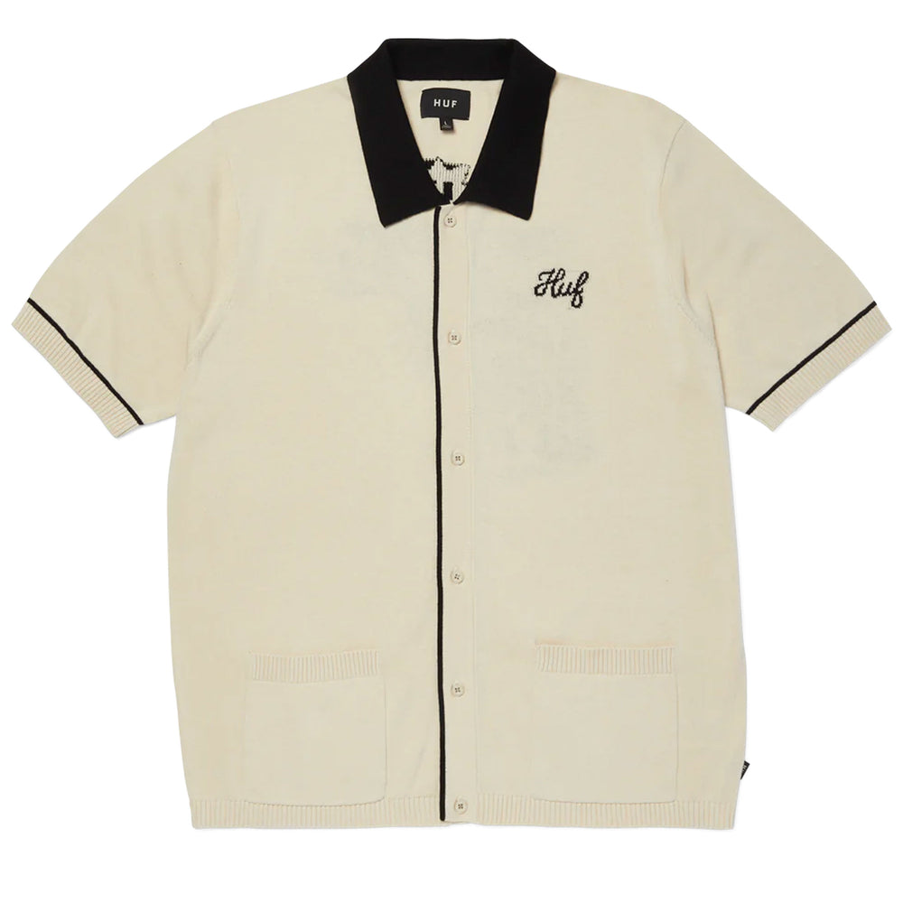 Pukas Surf Shop Man Shirts HUF Icarus Knit Top Natural