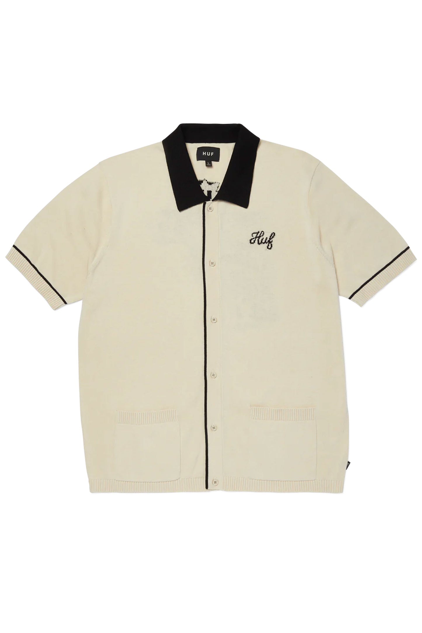 Pukas Surf Shop Man Shirts HUF Icarus Knit Top Natural