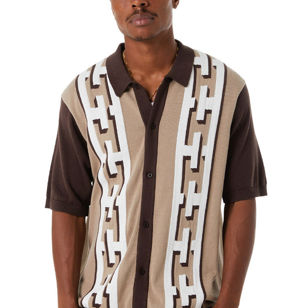 Pukas Surf Shop Man Shirts HUF Pillar Knit Sweater Brown