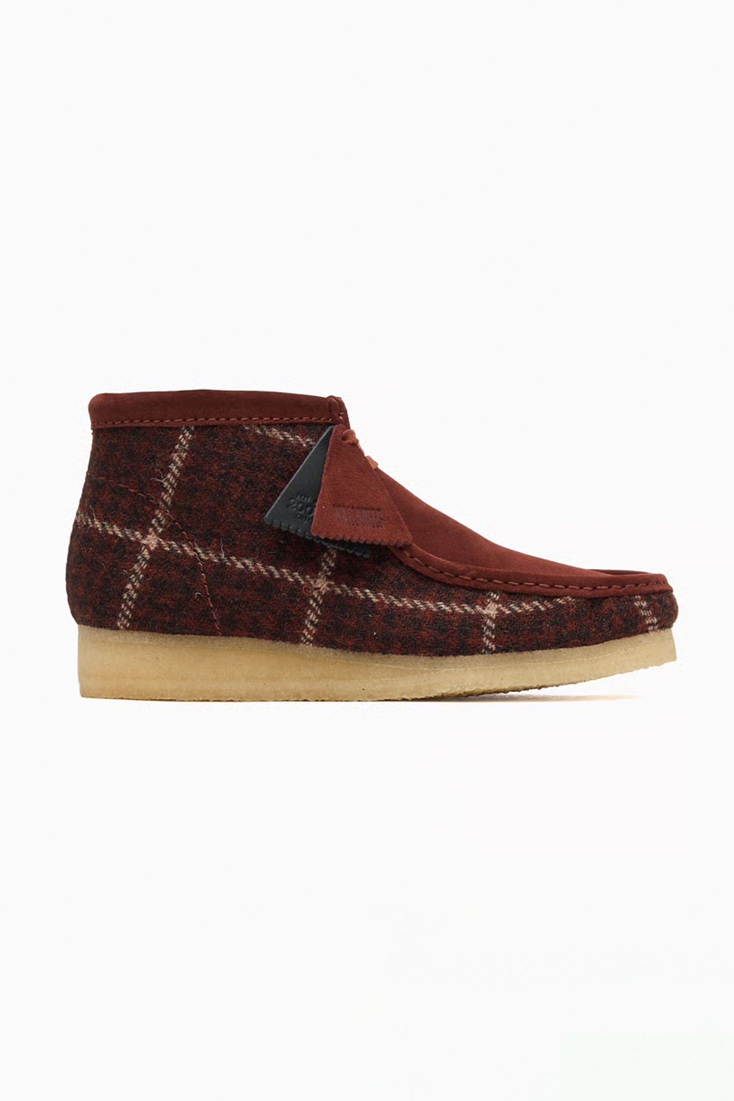Pukas Surf Shop Clarks Originals Wallabee shoes in Rust Tweed
