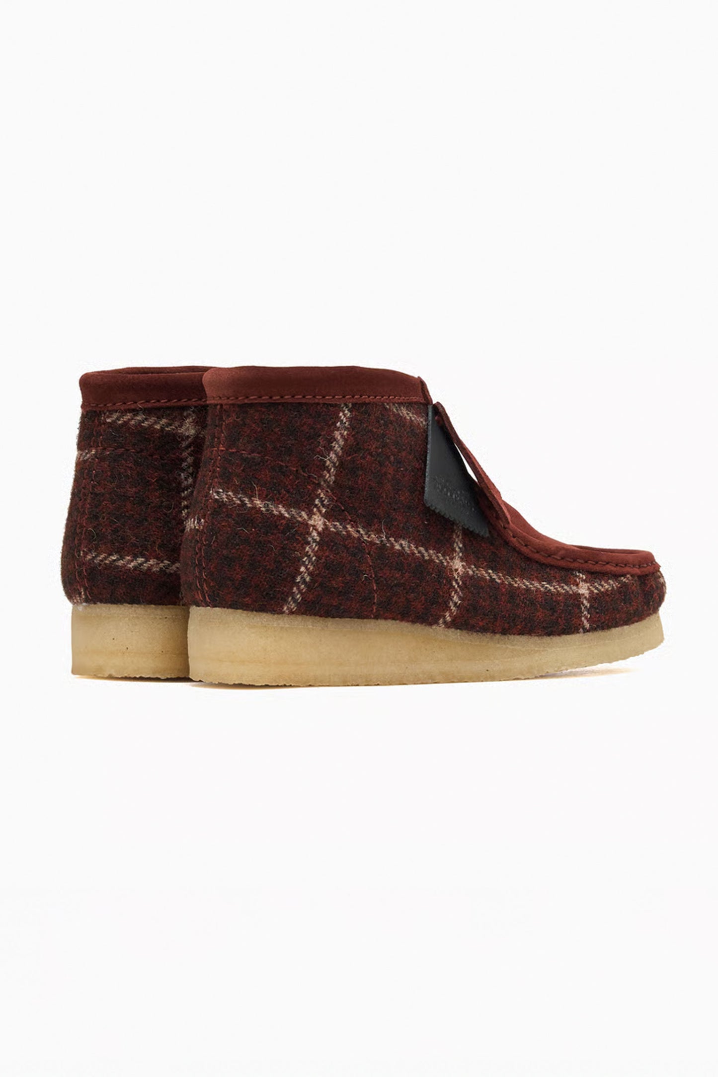 Pukas Surf Shop Clarks Originals Wallabee shoes in Rust Tweed
