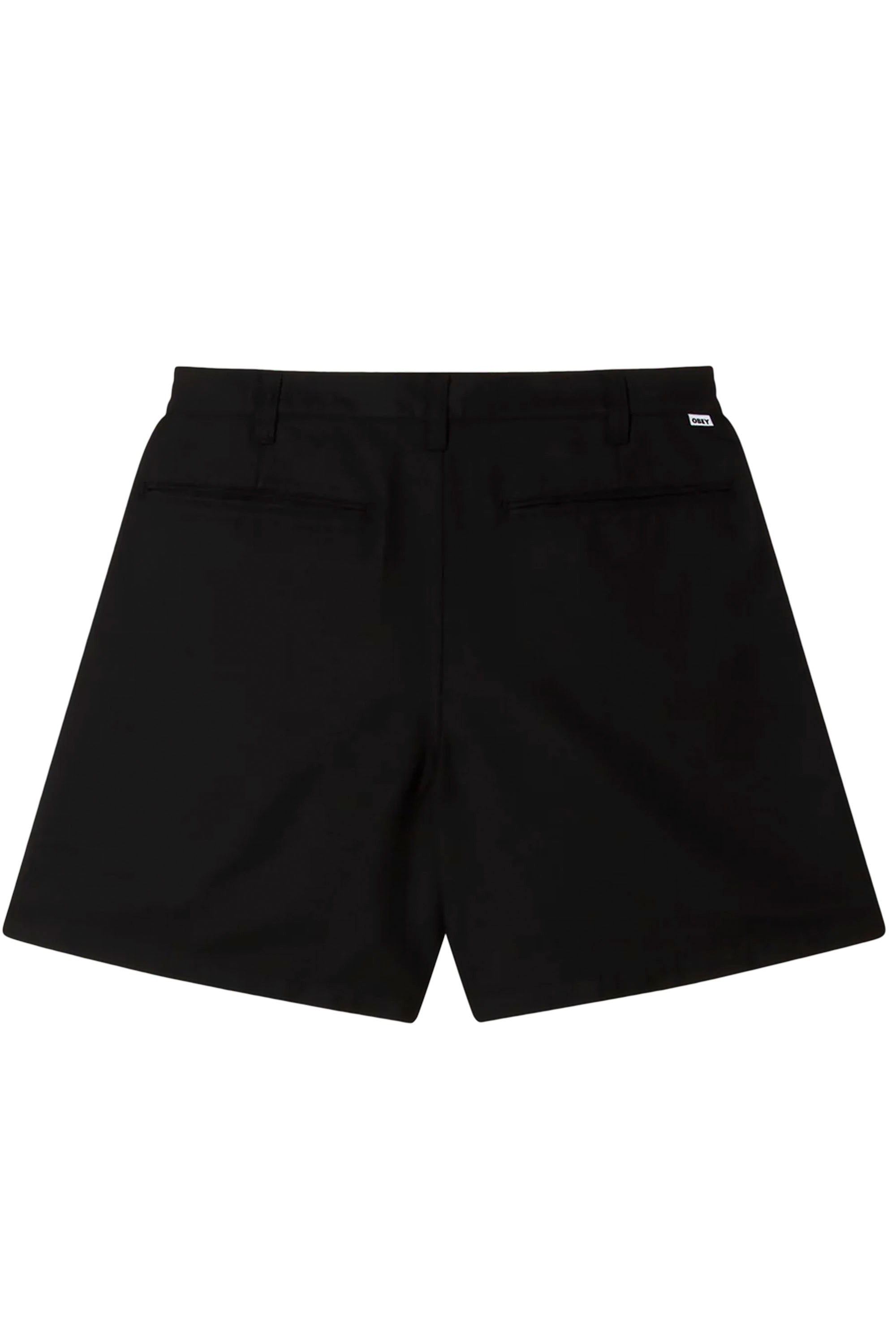 OBEY Dean Pleated Short Black | Shop at PUKAS SURF SHOP
