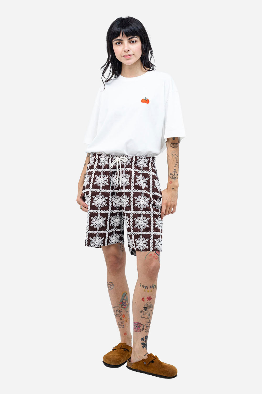 Olow Gujo Short in Khaju — men's relaxed summer short, front view, at Pukas Surf Shop