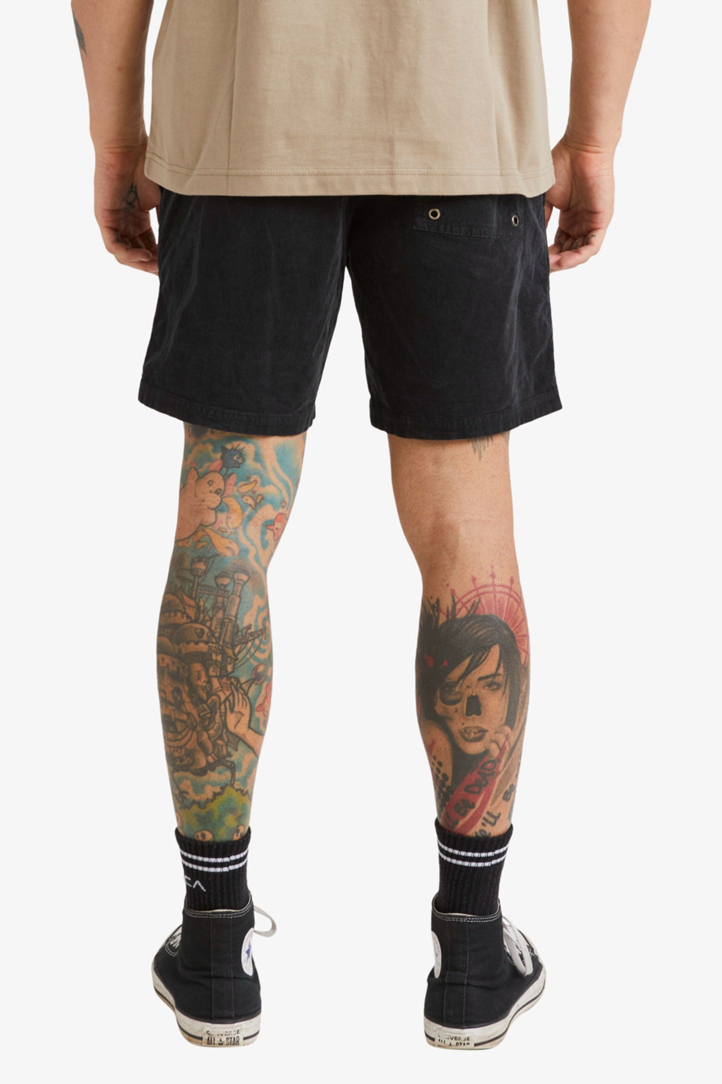 Pukas-Surf-Shop-Man-Short-Rvca-Elastic-Waist-Black