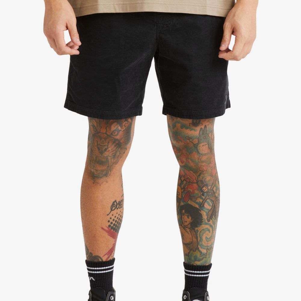 Pukas-Surf-Shop-Man-Short-Rvca-Elastic-Waist-Black