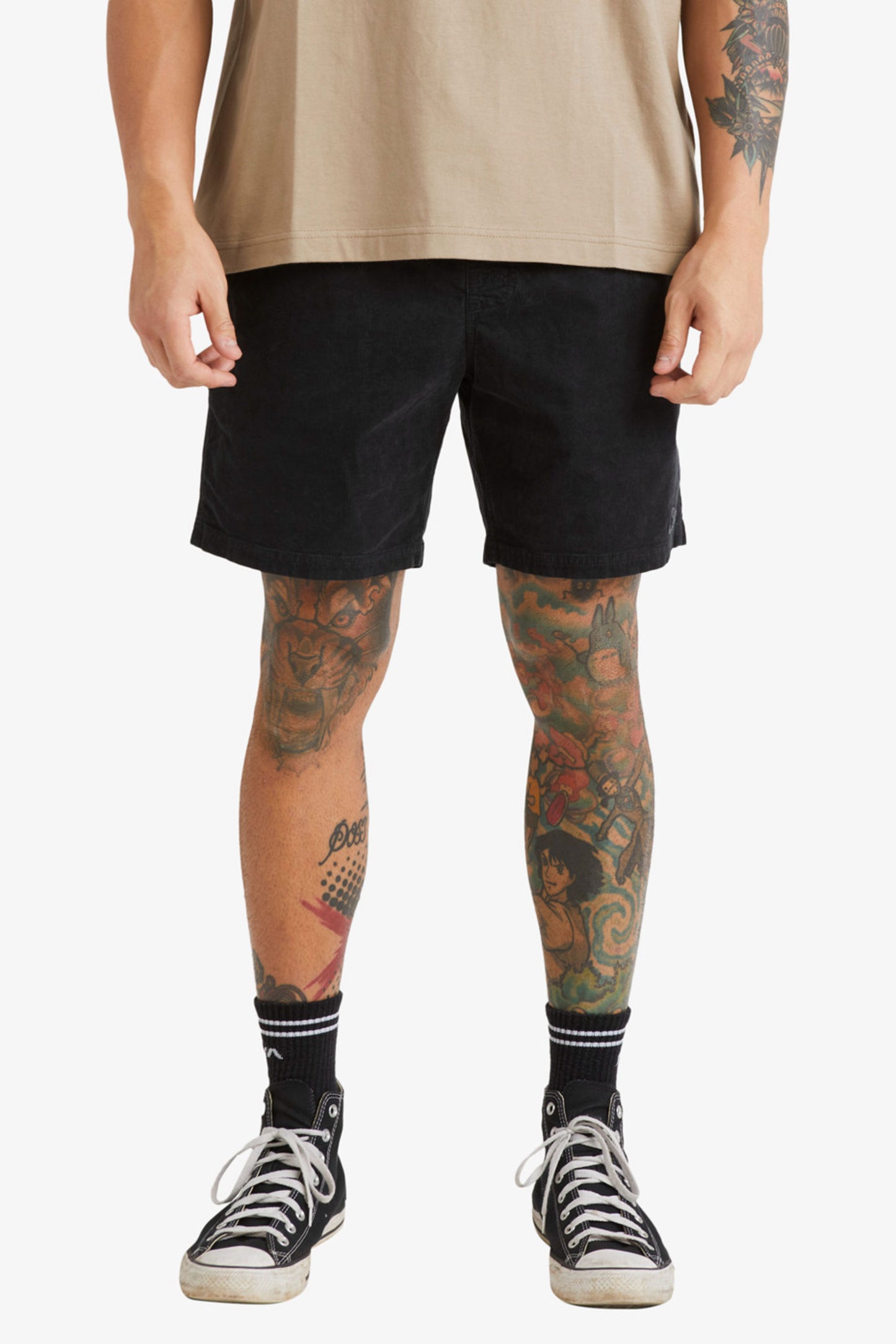 Pukas-Surf-Shop-Man-Short-Rvca-Elastic-Waist-Black