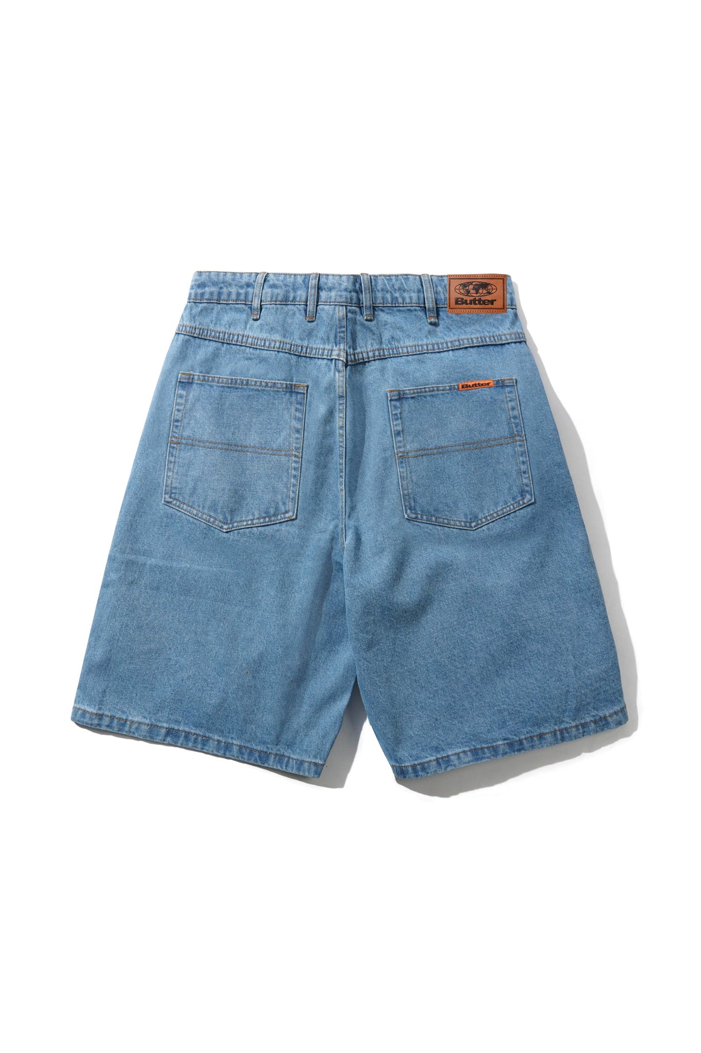 BUTTER Baggy Denim Shorts washed indigo men's baggy shorts