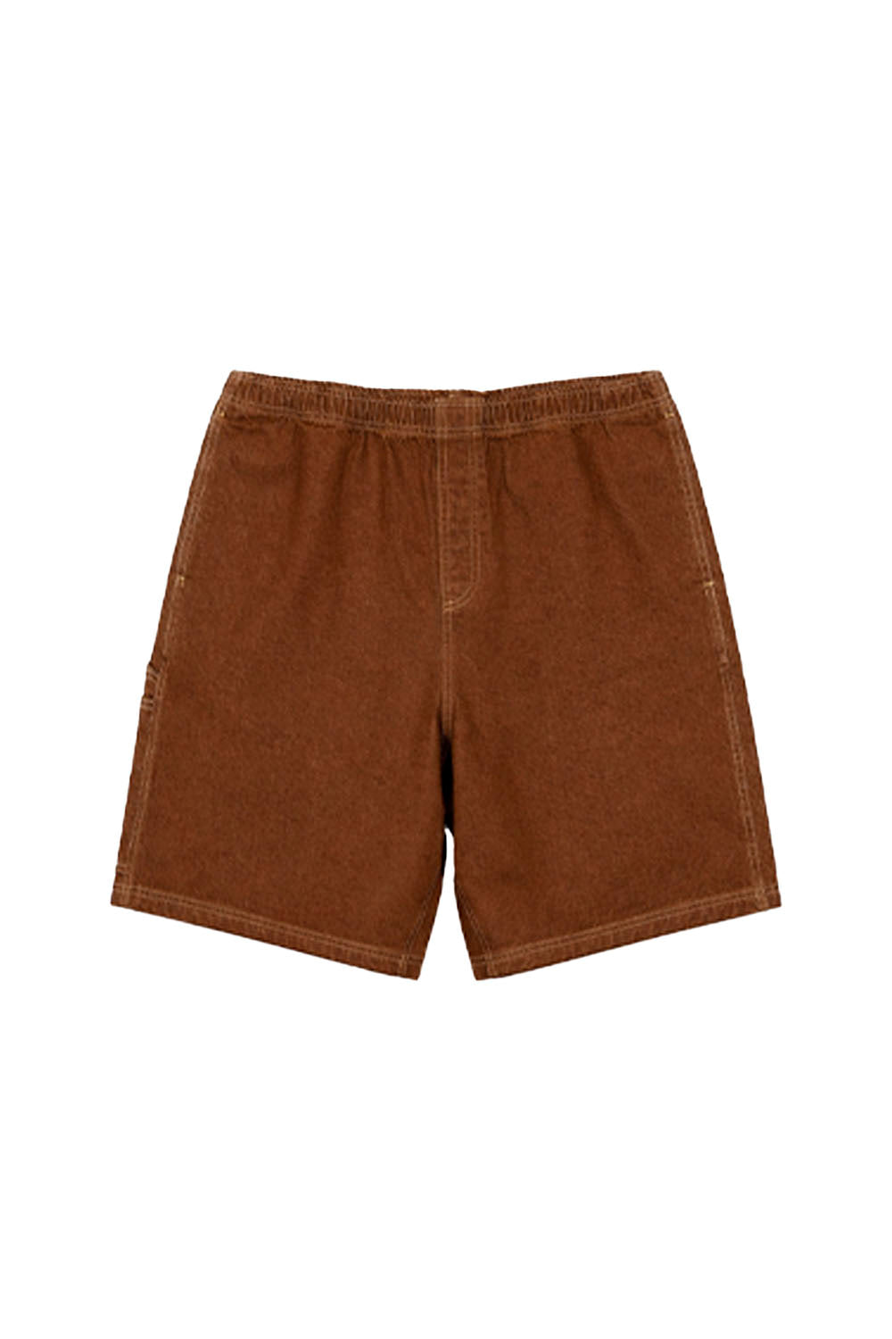 `PUKAS Denim Walkshort Men Washed Brown – Surf lifestyle shorts with worn-in denim finish | Pukas Surf Shop`