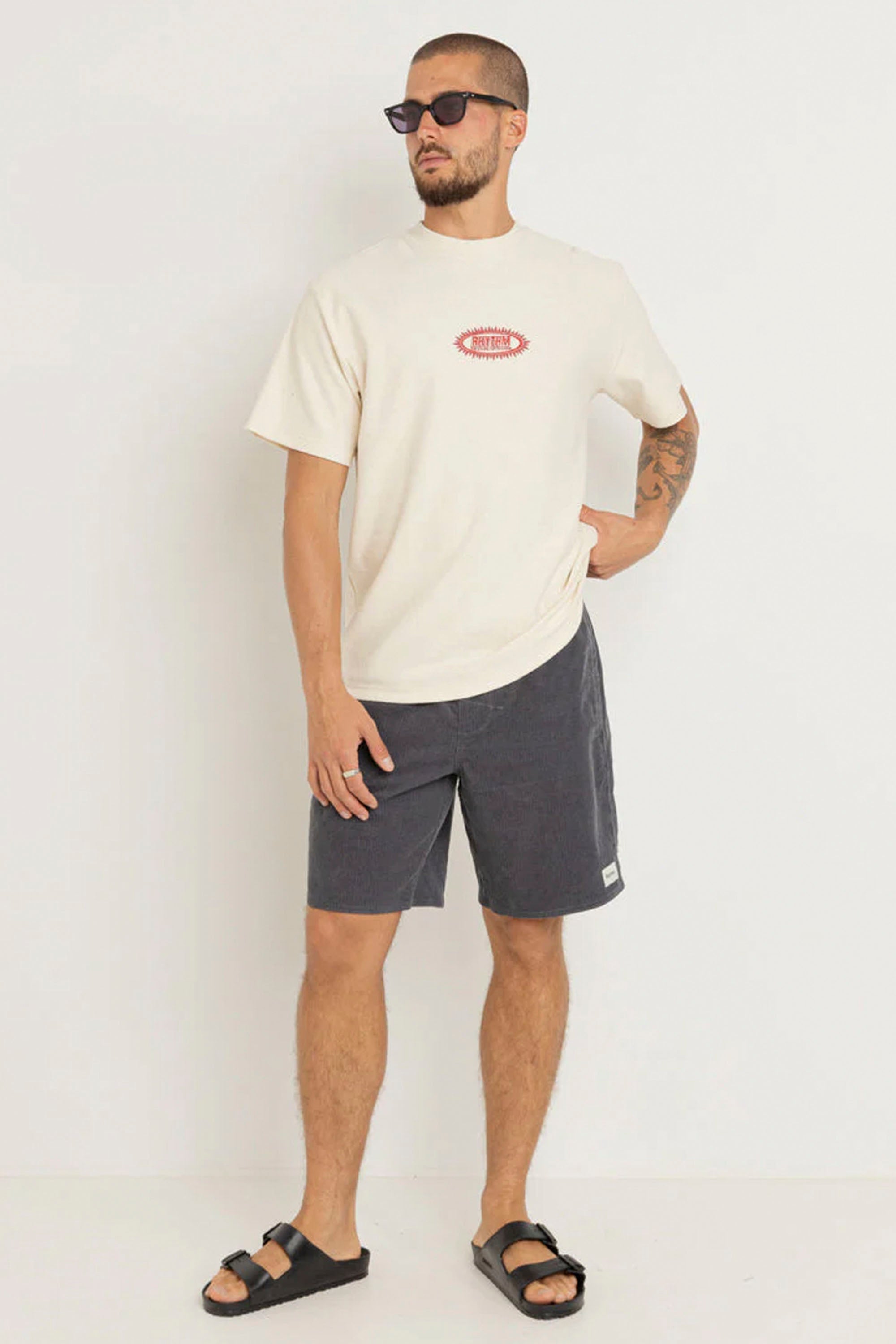RHYTHM Bouquet Cord Jam Short Slate | Shop at PUKAS SURF SHOP
