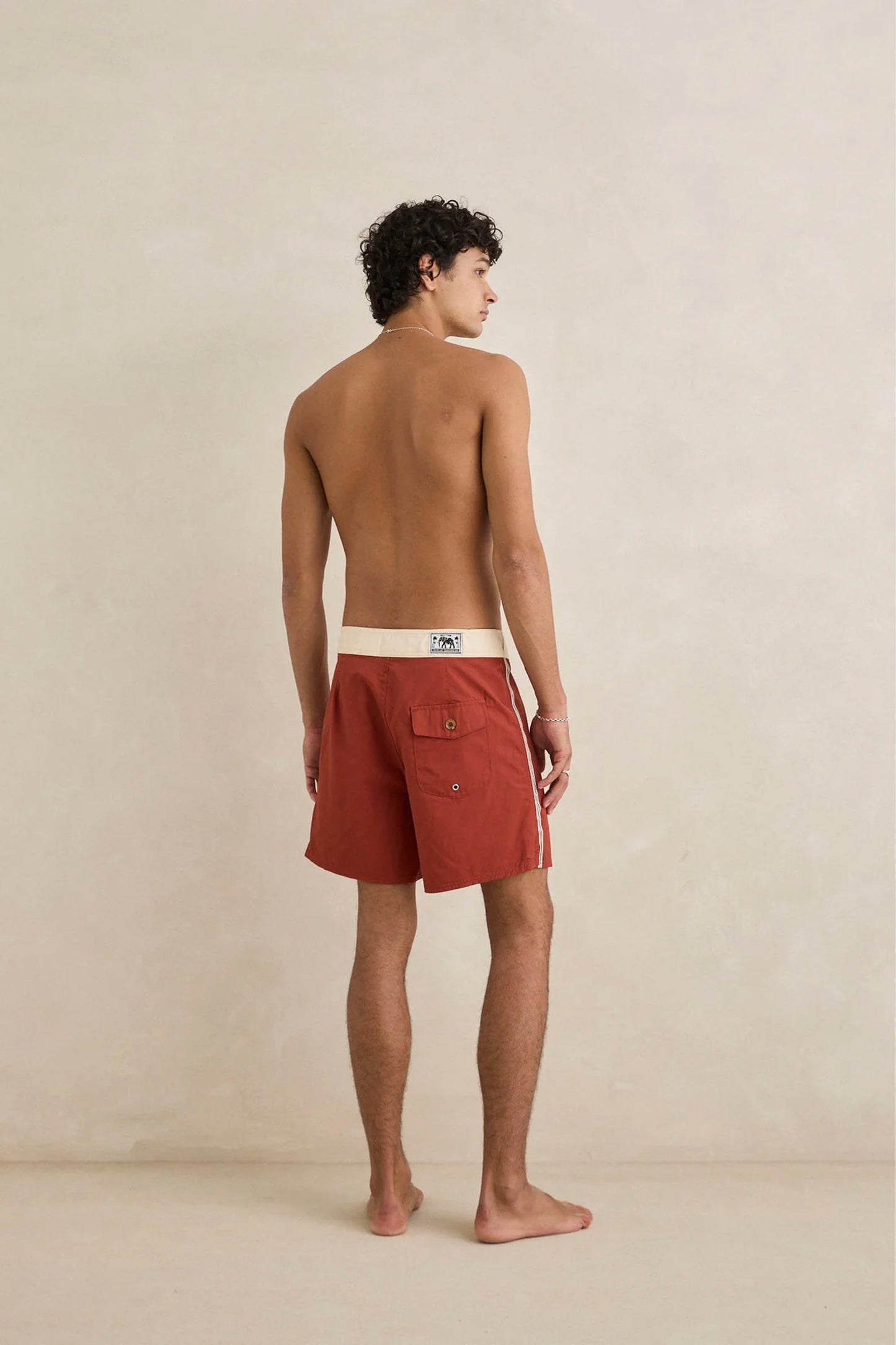 RHYTHM Heritage Trunk vintage clay swim trunks for men
