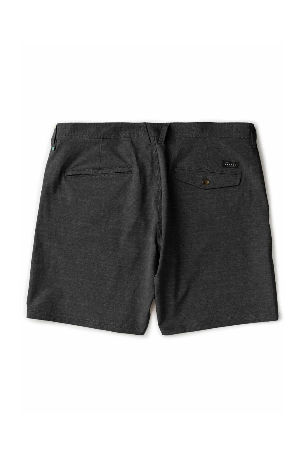 Dark gray shorts on a white background