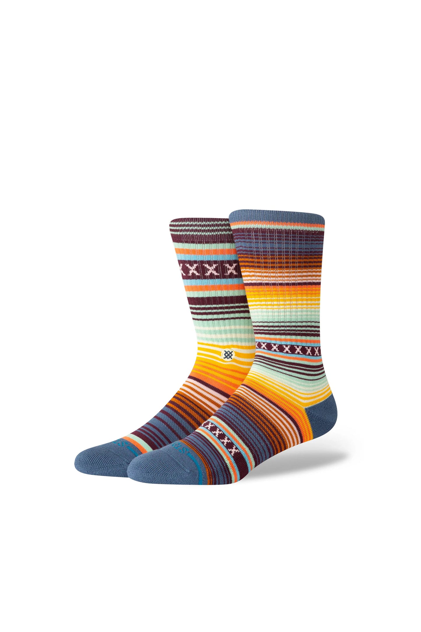Pukas Surf Shop Stance Curren ST Crew Socks in Sea Blue