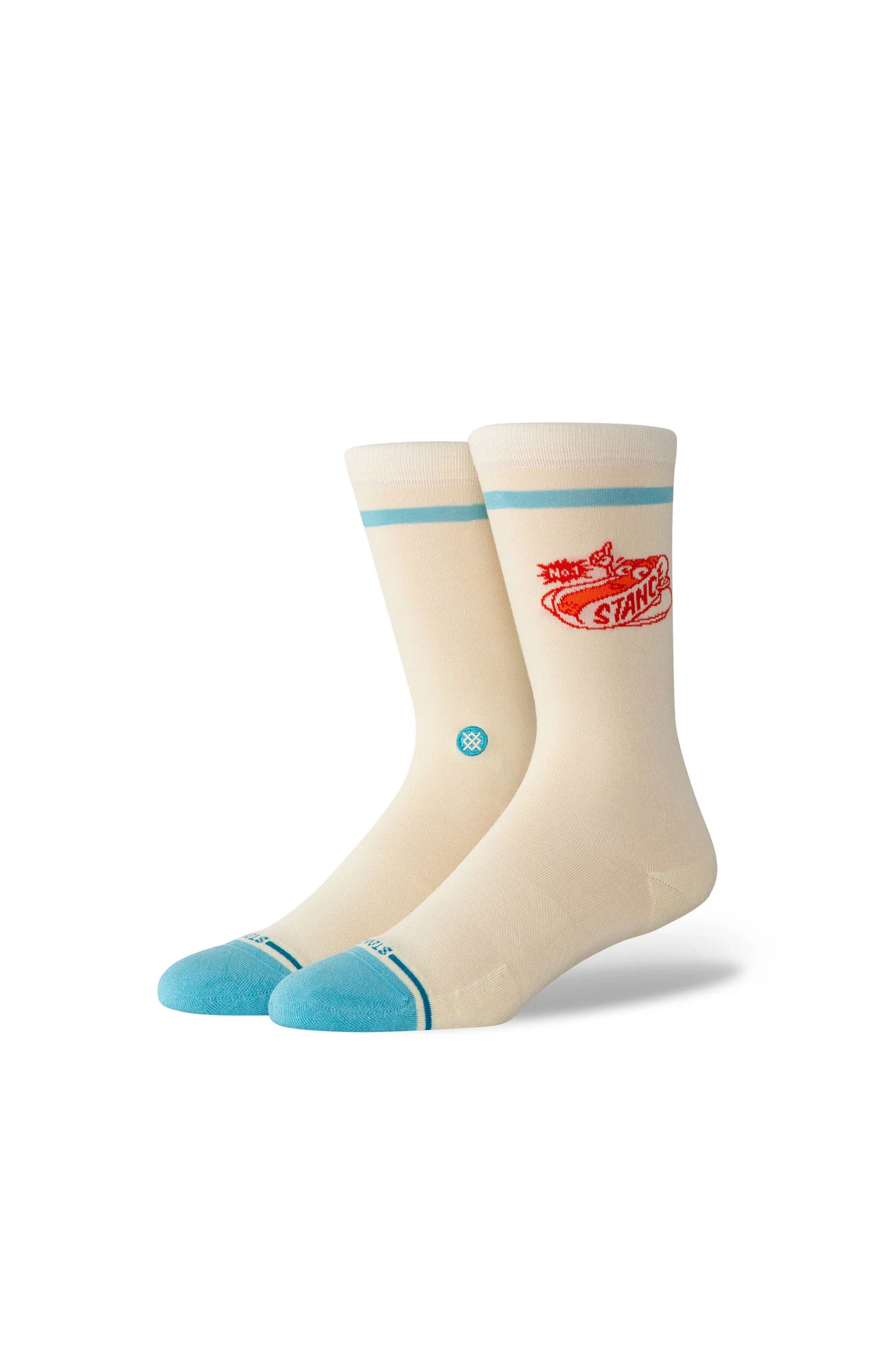 Pukas Surf Shop Stance Dog Crew Socks in Canvas