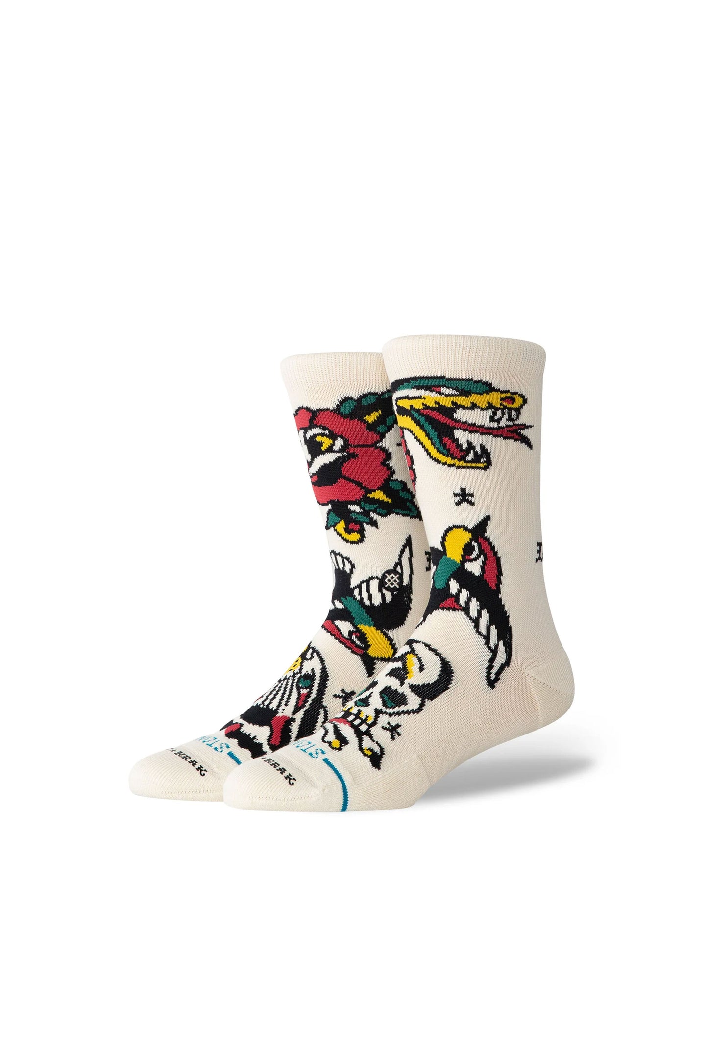 Pukas Surf Shop Stance Flash Crew Socks in Canvas