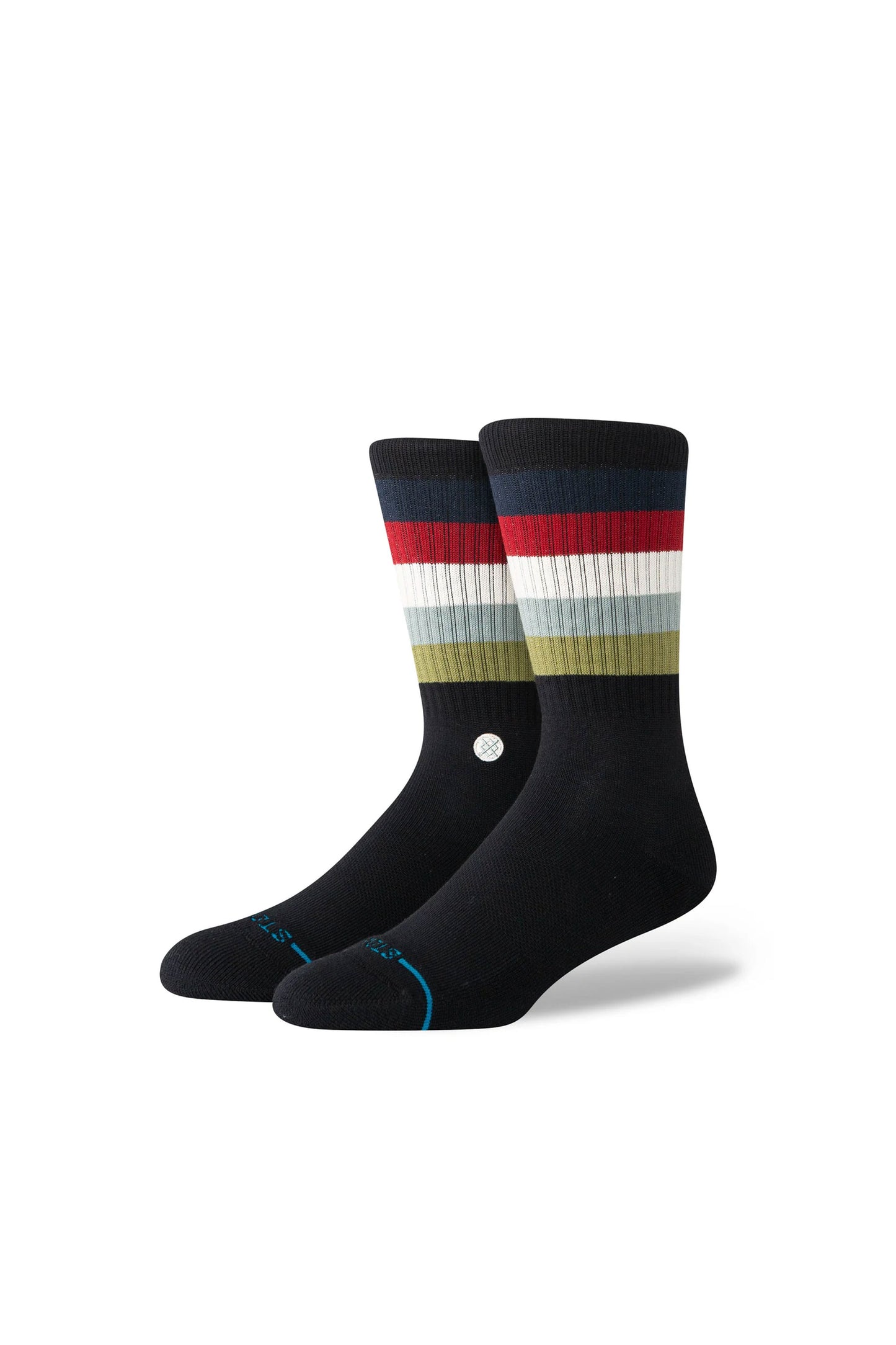 Pukas Surf Shop Stance Maliboo Crew Socks in Black Fade