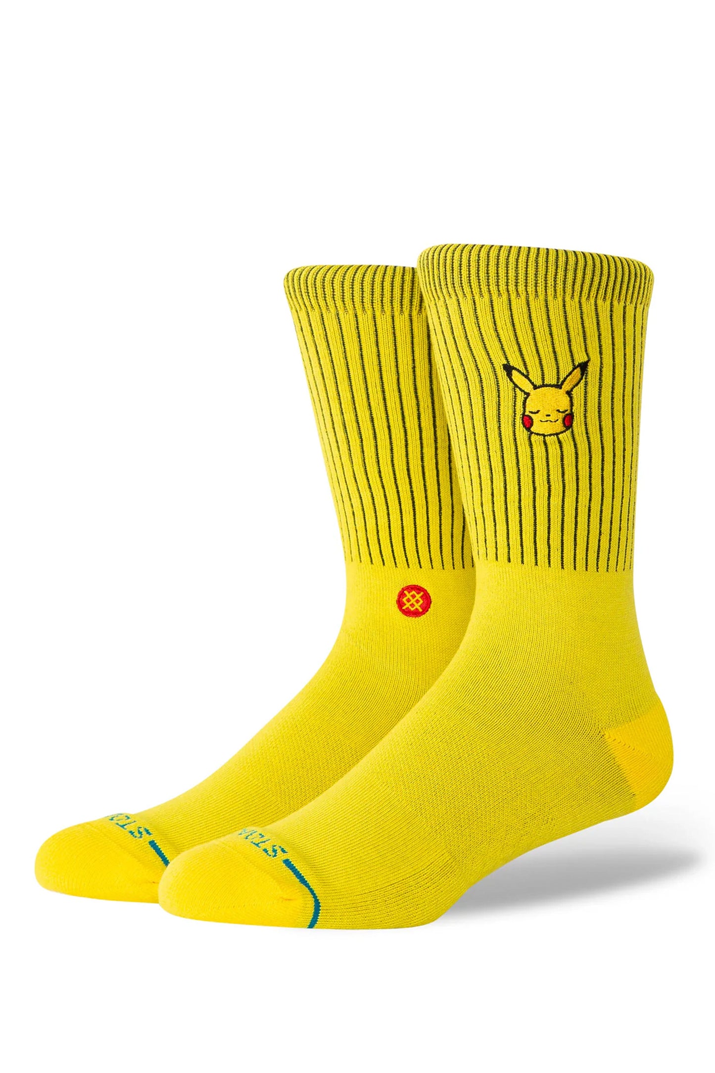 Pukas Surf Shop Stance Pikachu Crew Sock in Yellow