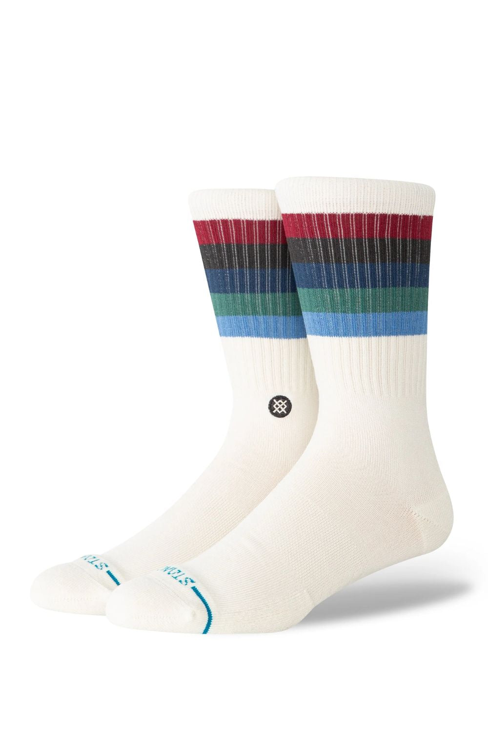 STANCE Maliboo Crew socks in Canvas Beige — surf lifestyle accessories at Pukas Surf Shop