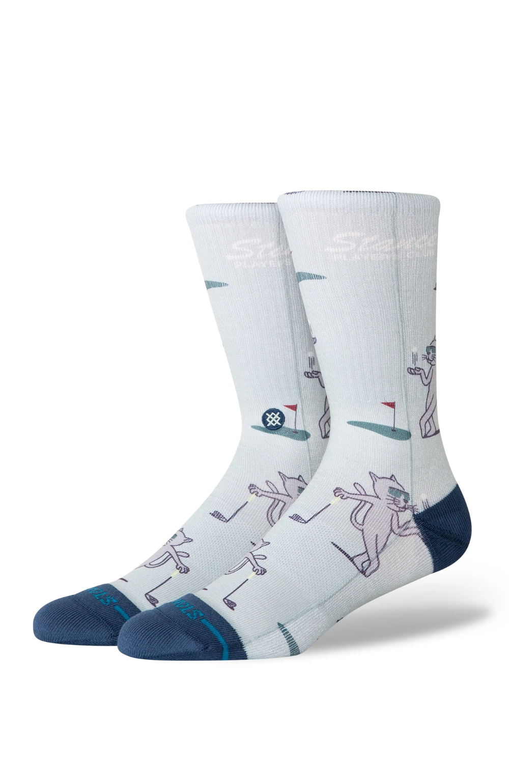  STANCE Players Club Crew green men's crew socks – sport-inspired surf lifestyle everyday sock

