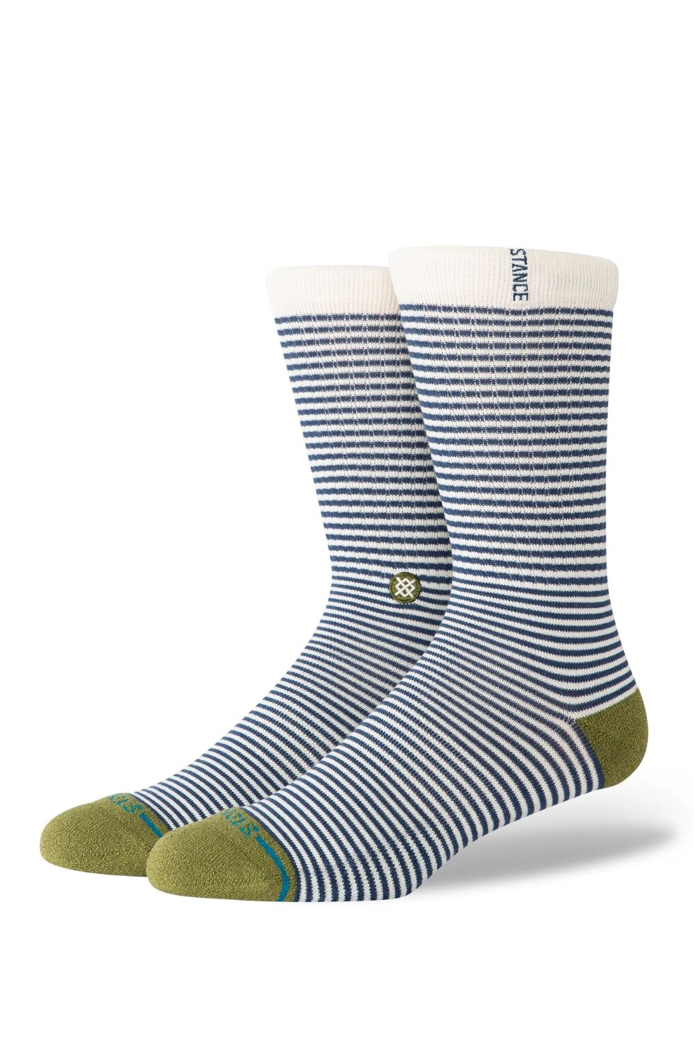 STANCE Mini Bar Crew socks in Olive — surf lifestyle accessories at Pukas Surf Shop