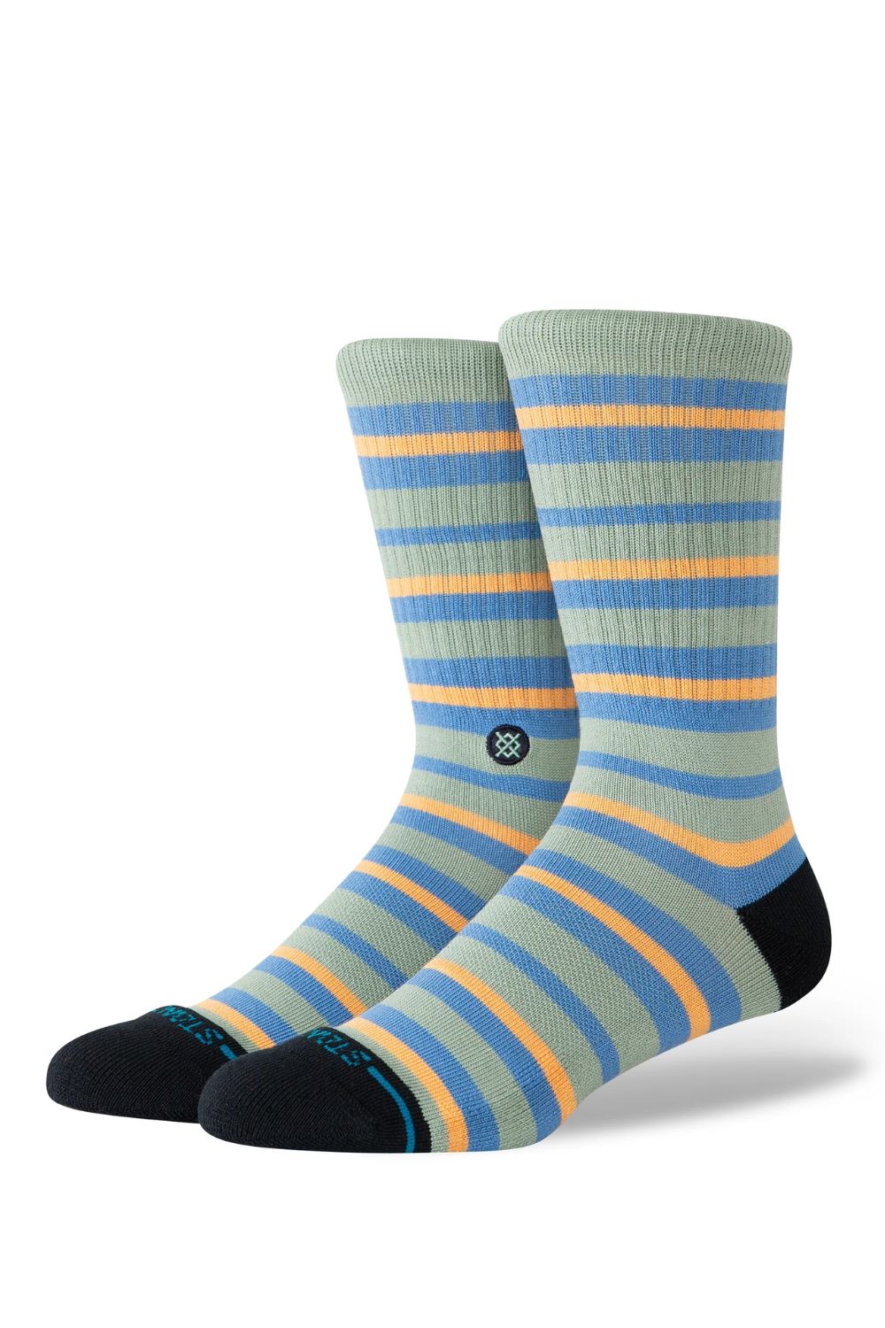 STANCE Brett Crew socks in Teal — surf lifestyle accessories at Pukas Surf Shop