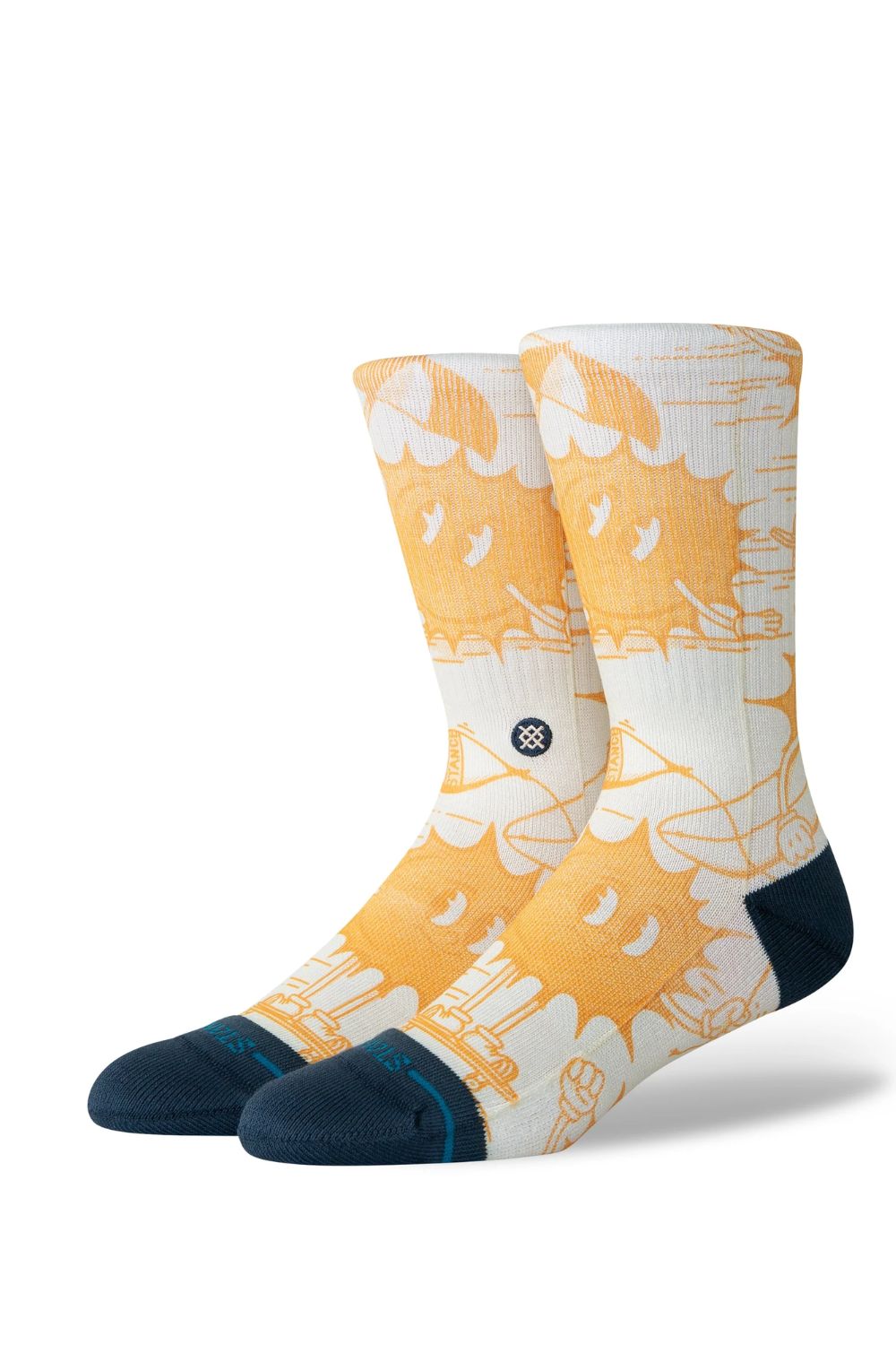 STANCE Sonnys Crew socks in Yellow — surf lifestyle accessories at Pukas Surf Shop