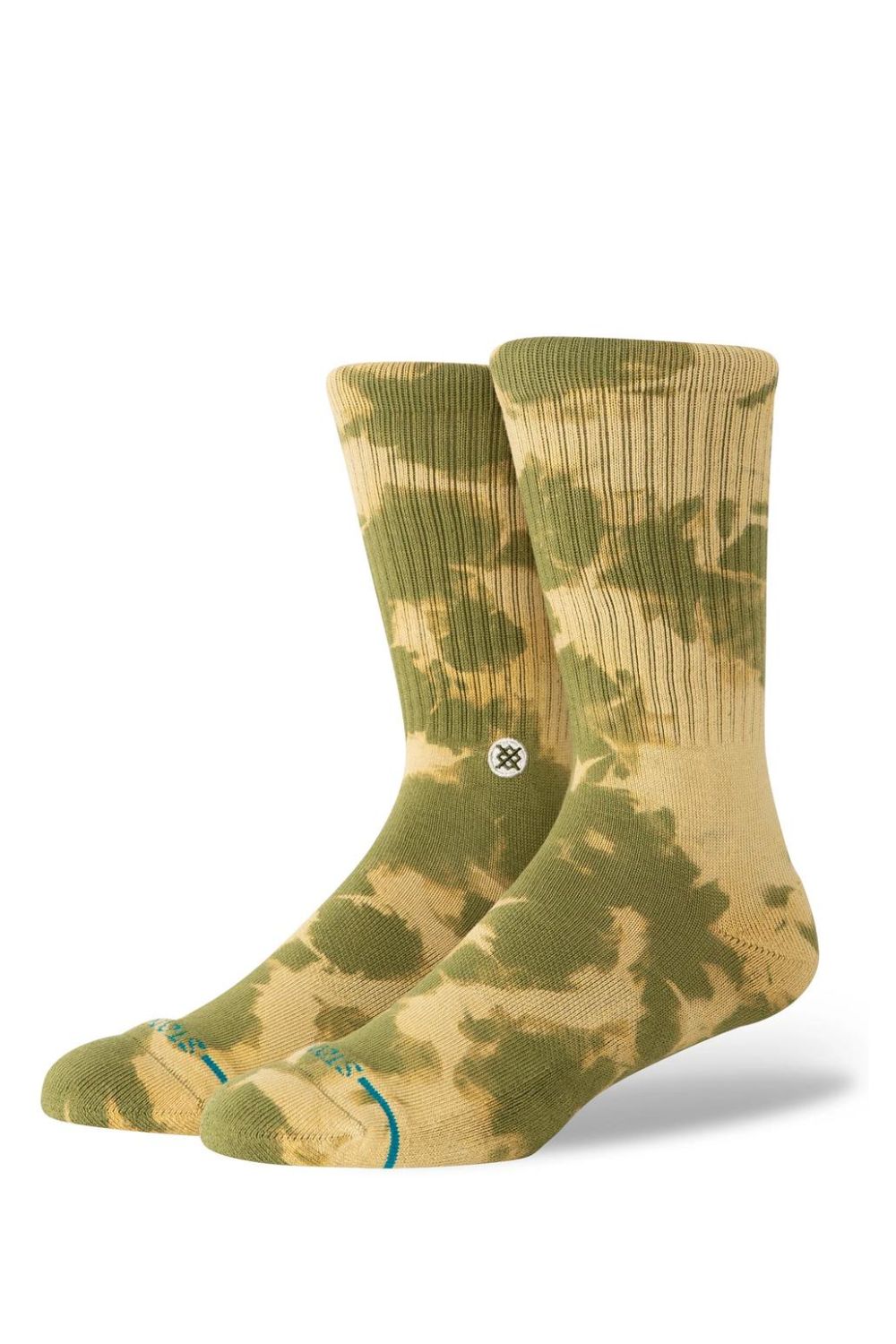 STANCE Spotty Dye Crew socks – textured dye-effect crew sock for men surf lifestyle