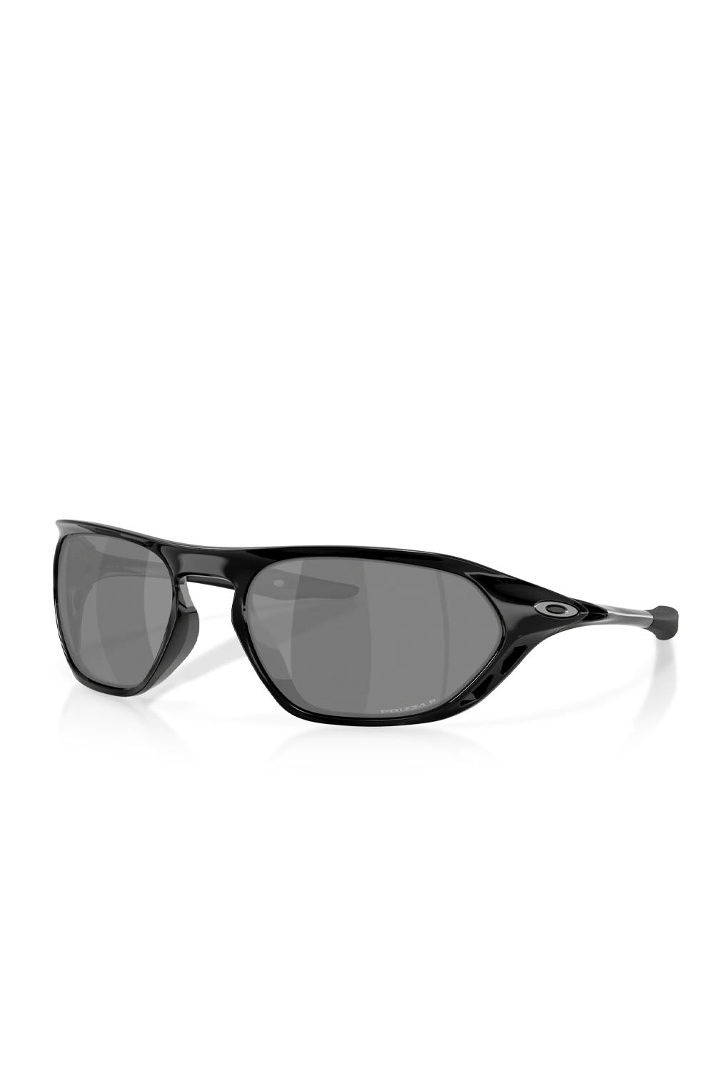 Clear frame sunglasses with dark lenses on a white background