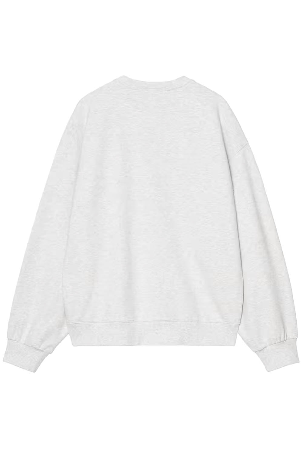 White sweatshirt on a white background