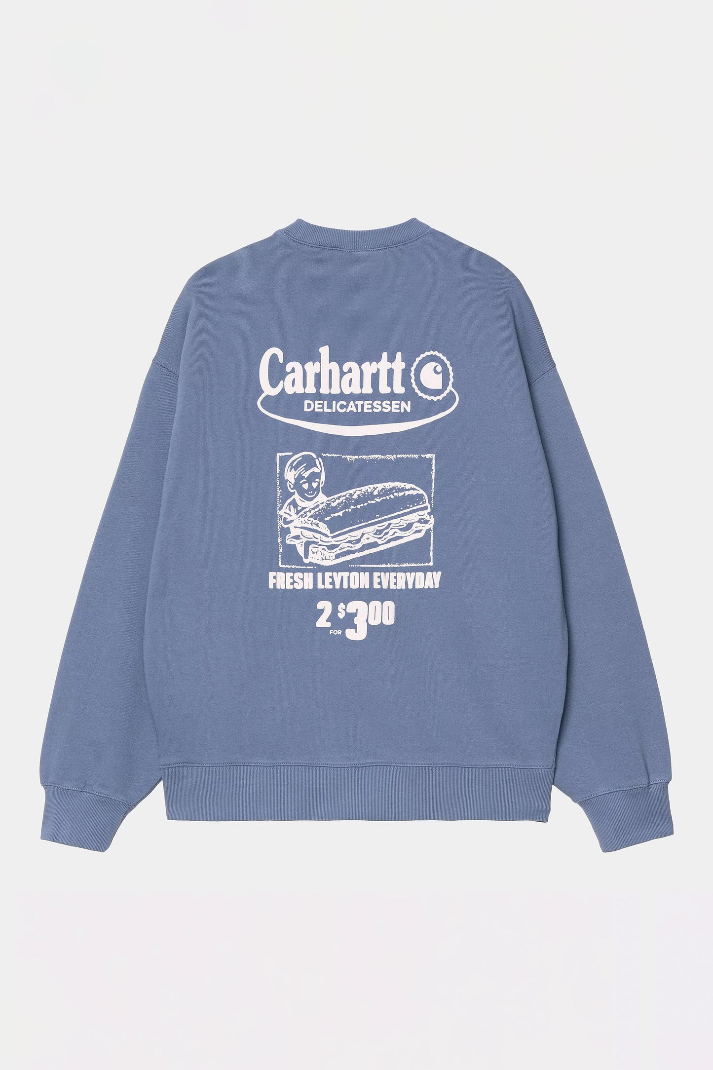 Pukas Surf Shop Man Sweat Carhartt Wip Catalogue Sweat Blue Iris