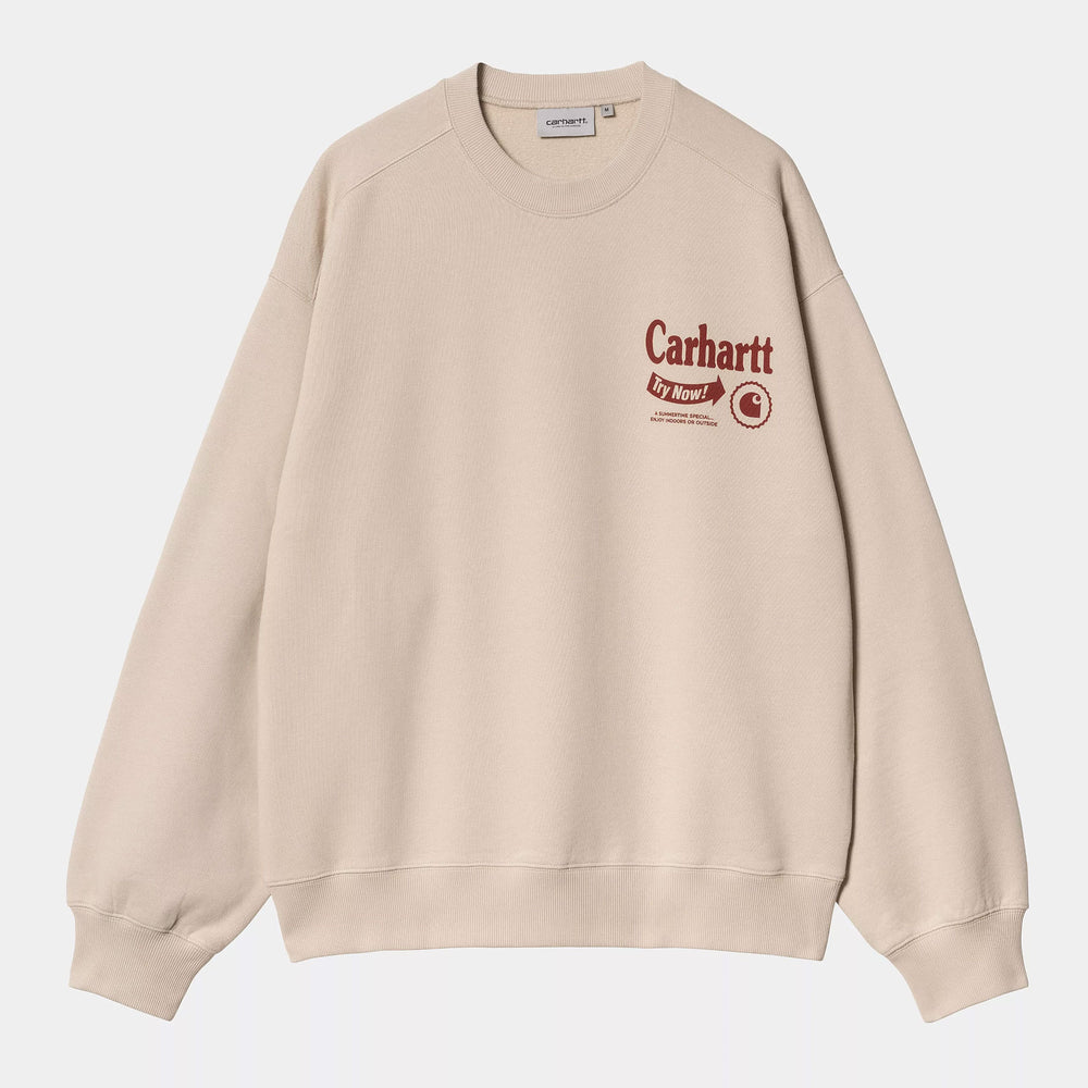 Pukas Surf Shop Man Sweat Carhartt Wip Catalogue Sweat Fleur De Sel