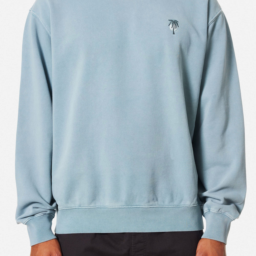 Pukas Surf Shop Man Sweat Crawford Emb Crew Pigment Dye